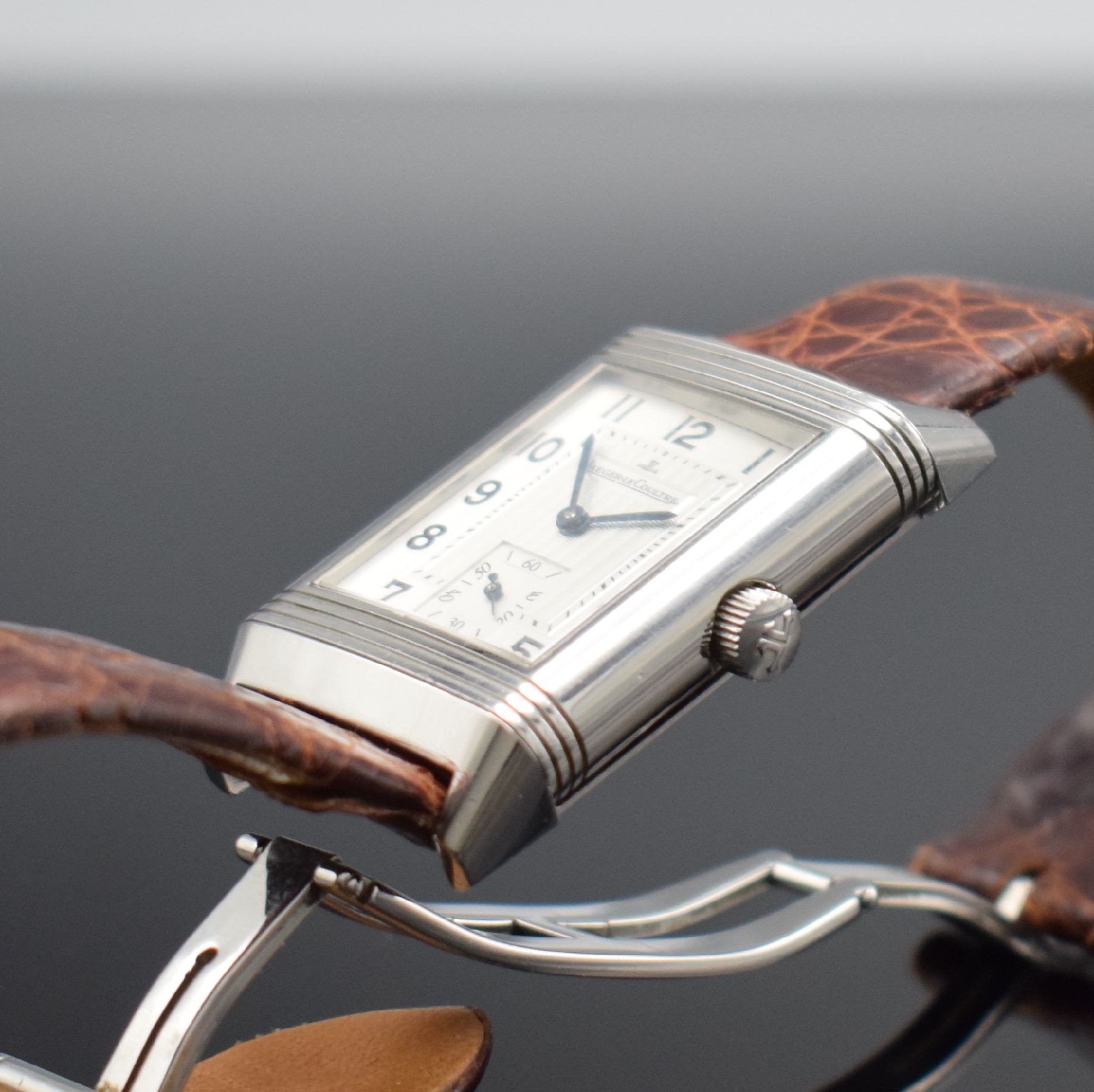 Jaeger-LeCoultre Reverso Grand Taille Armbanduhr in Stahl, - Image 9 of 11