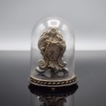 Miniatur Vorderzappler unter Glasdom, Österreich um 1870,