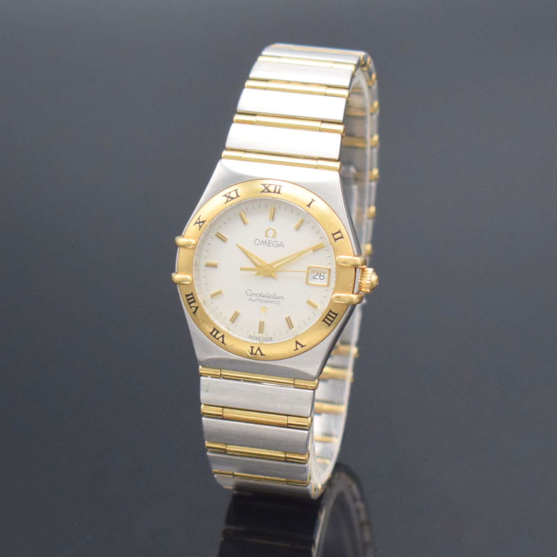 OMEGA Constellation Damenarmbanduhr in Stahl/Gold,