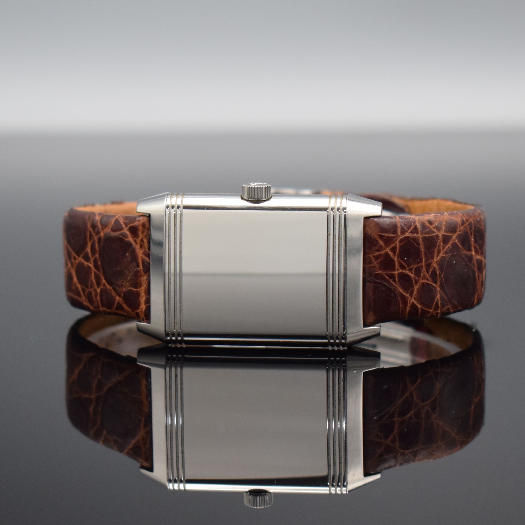 Jaeger-LeCoultre Reverso Grand Taille Armbanduhr in Stahl, - Image 3 of 11