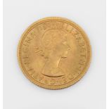 Goldmünze, Sovereign, Großbritannien, 1965, Elizabeth