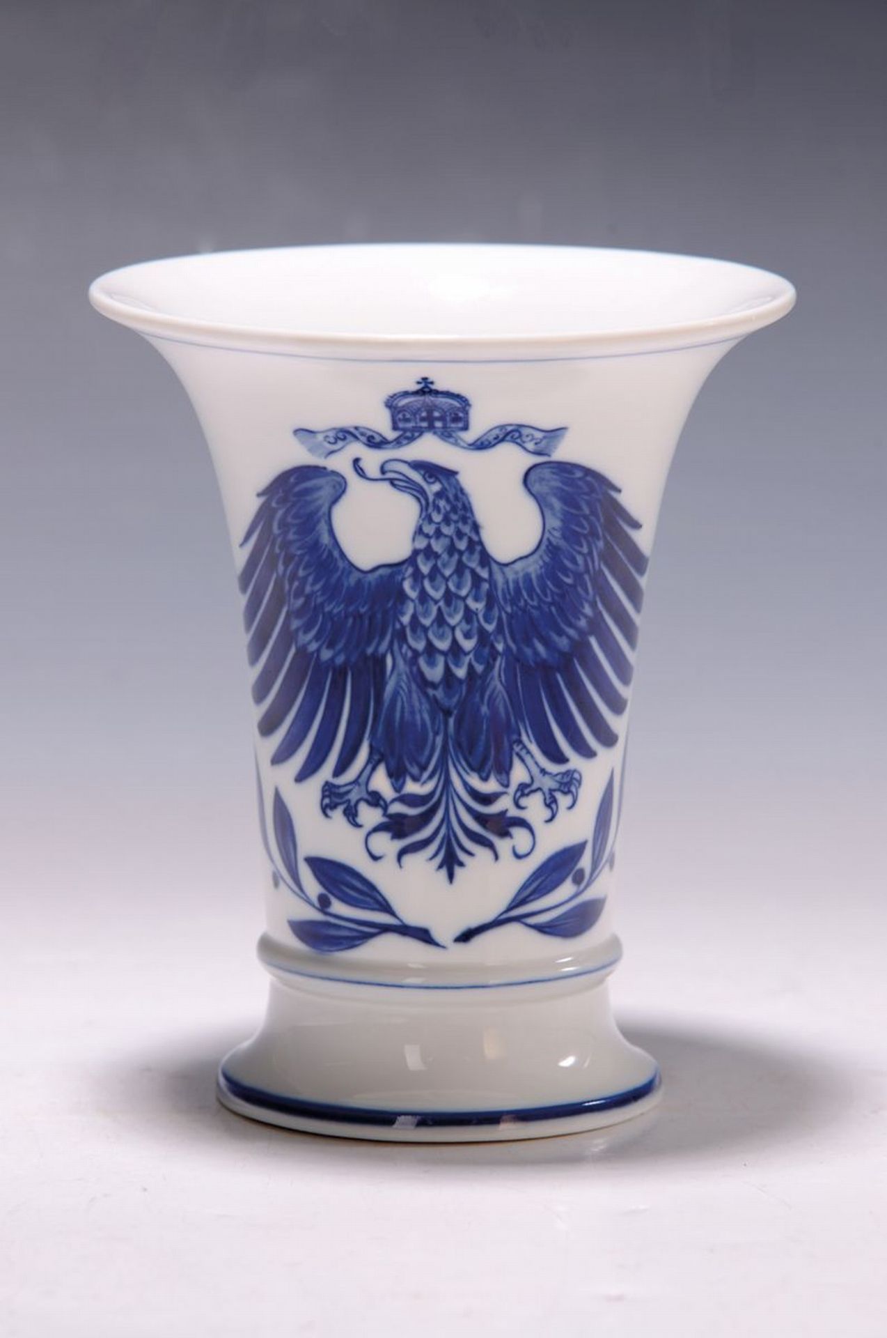 Vase, Meissen, 1. WK, 1914/15, Porzellan, mit gekrönter