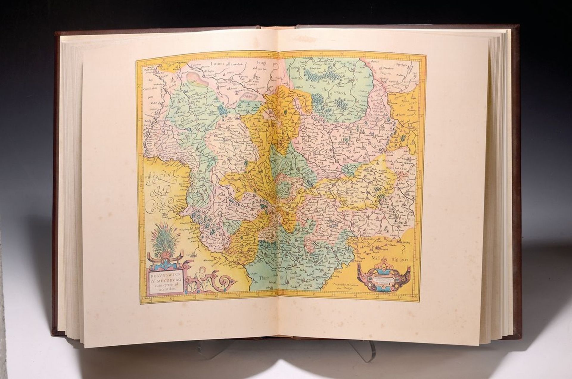 Faksimile Ausgabe, Mercator Atlas von 1595,  Rindsleder