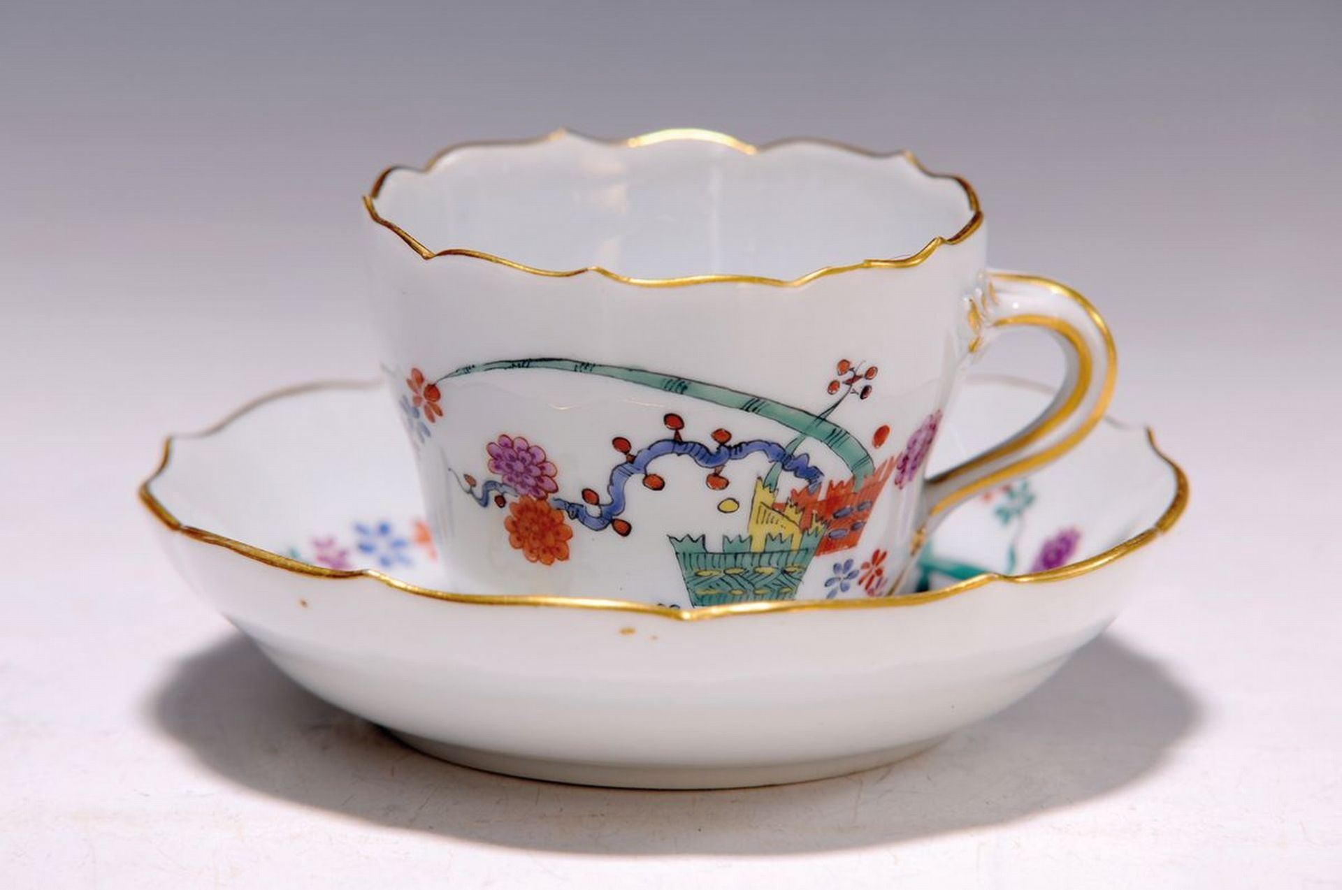 Mokkatasse mit Untertasse, Meissen, Pfeifferzeit, 1924-33,