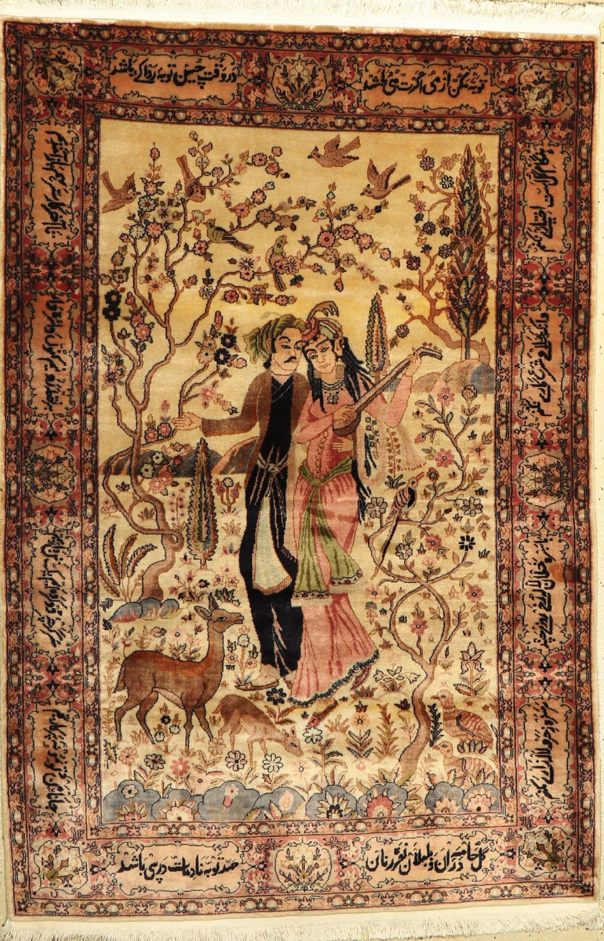 Lahor fein,   Pakistan, ca. 40 Jahre, Korkwolle, ca. 180 x