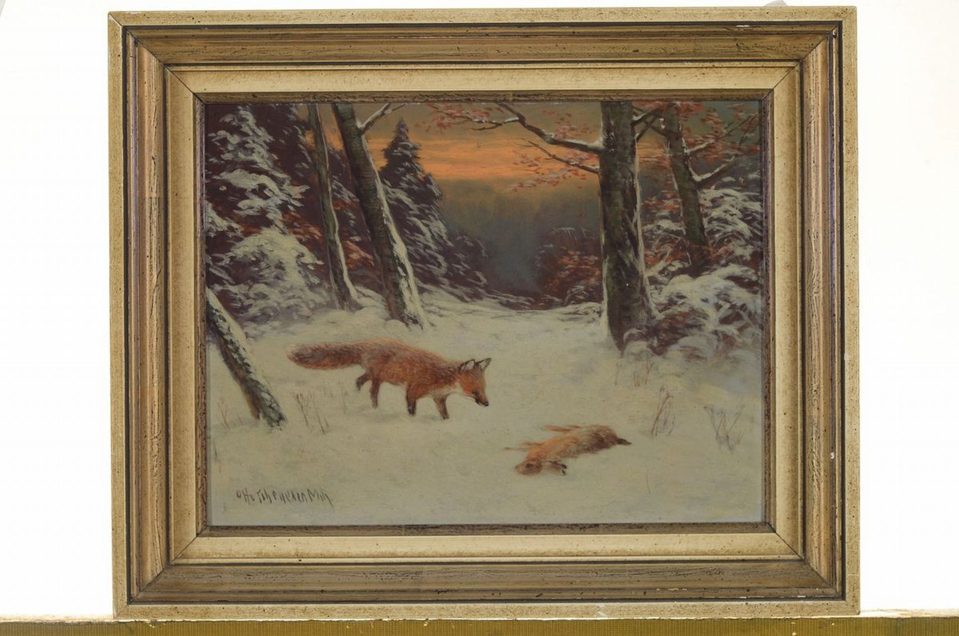 Otto Scheuerer, 1862-1934 München, Fuchs mit erlegtem - Image 3 of 3