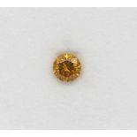 Loser Brillant 0.31 ct Fancy vivid Yellow -Orange/si1,