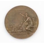 Gedenkmedaille, Bronze, Frankreich 1885, AV: Sic itura