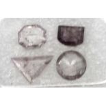 4 lose Diamanten zus. ca. 1.83 ct Faint to Fancy Intense