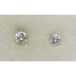 Lot 2 lose Diamanten zus. 1.01 ct get. Weiß/p2