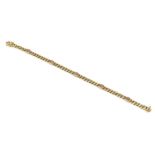 14 kt Gold Rhodochrosit-Armband, GG 585/000, 6