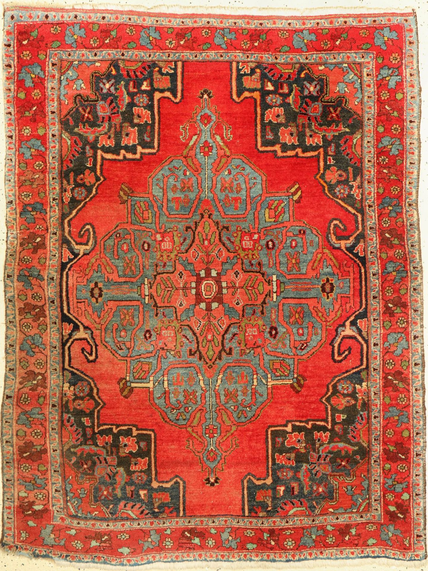 Antiker Bidjar, Persien, um 1910, Wolle aufBaumwolle,