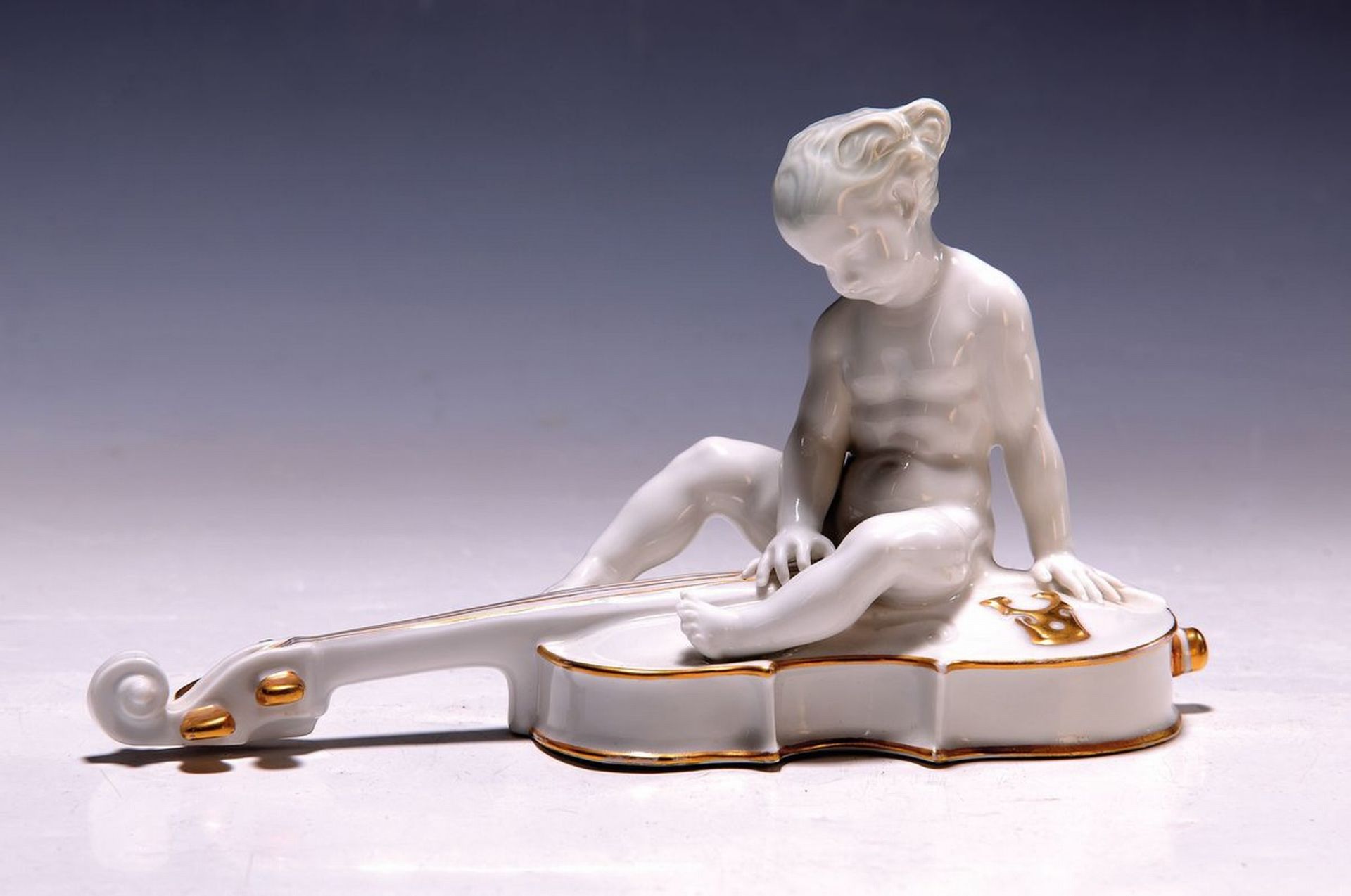 Porzellanfigur 'Cellist', Rosenthal, um 1920, kleine