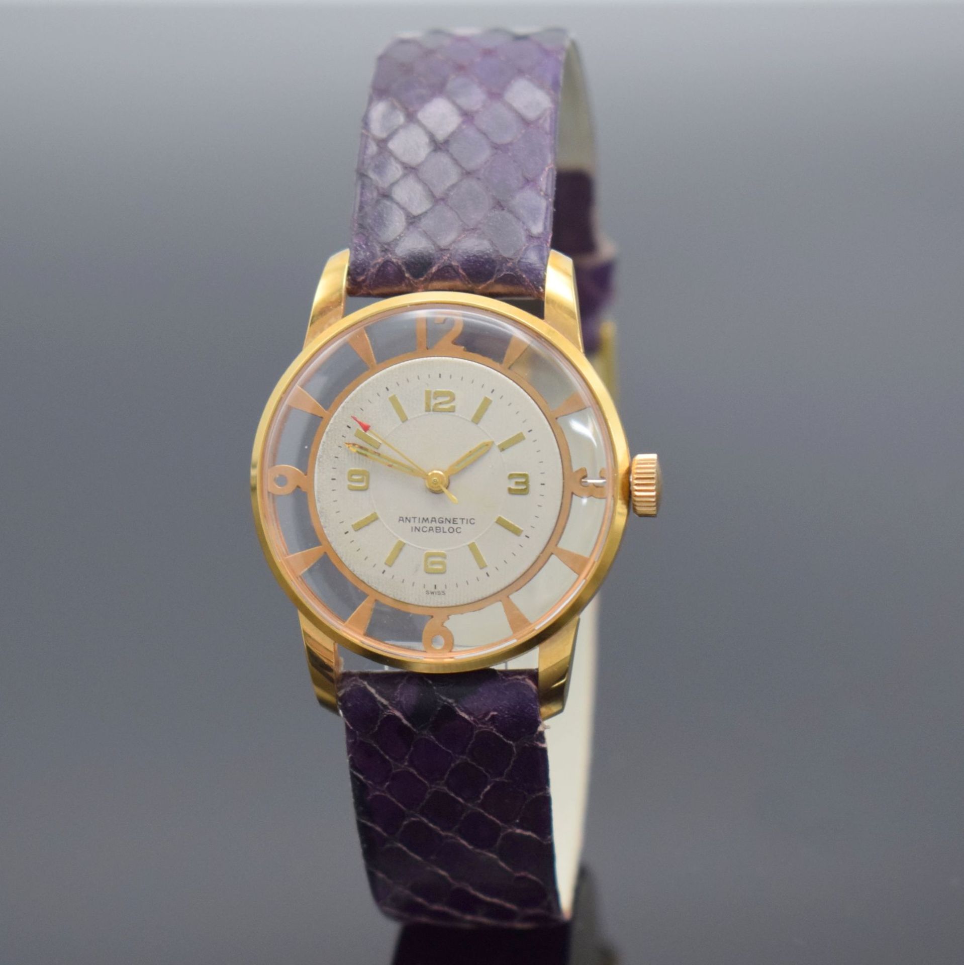Ausgefallene Armbanduhr sog. Cocktail Watch,  Schweiz um