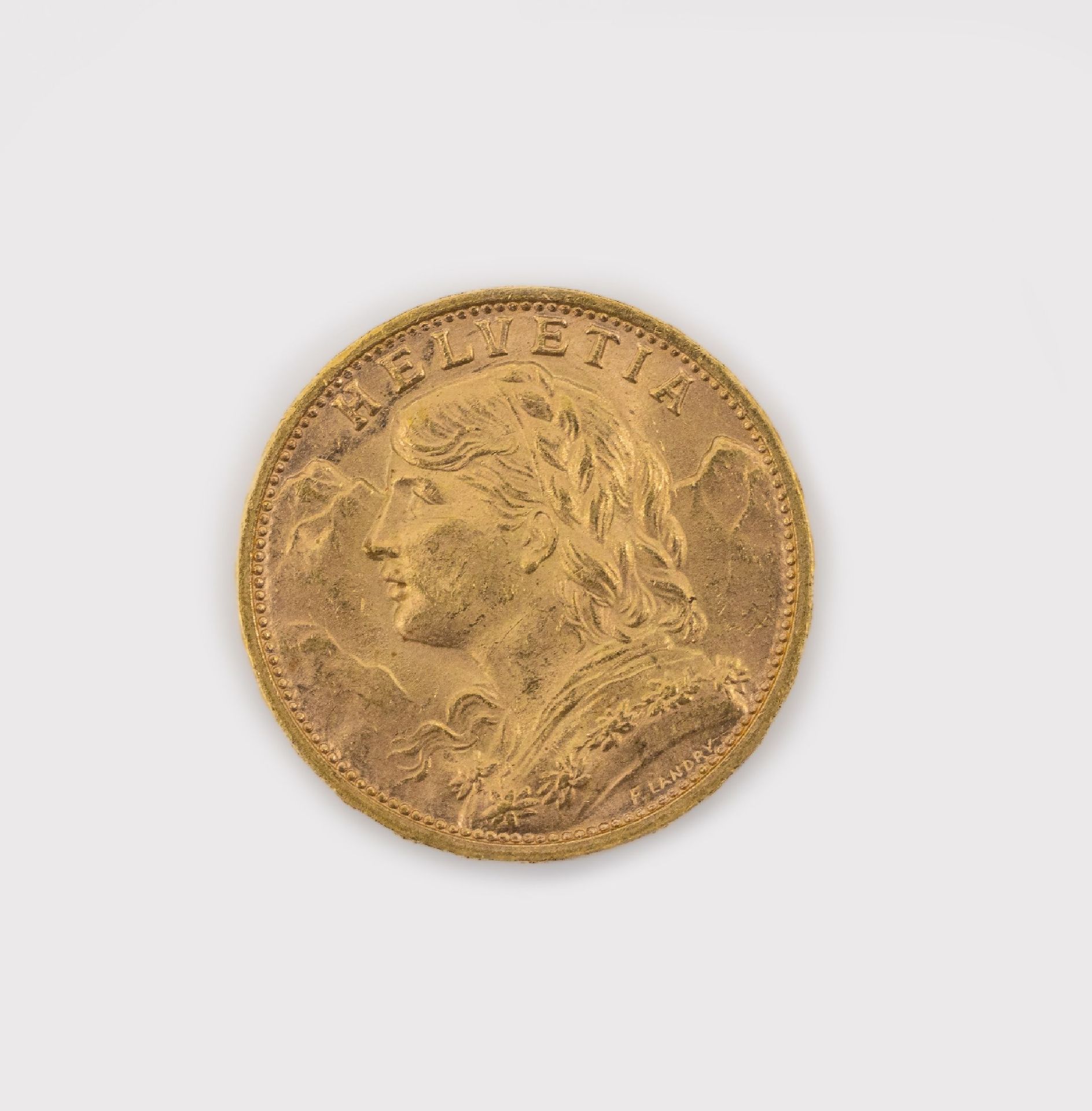 Goldmünze 20 Schweizer Franken 1949,   sogen. Vreneli, ca.