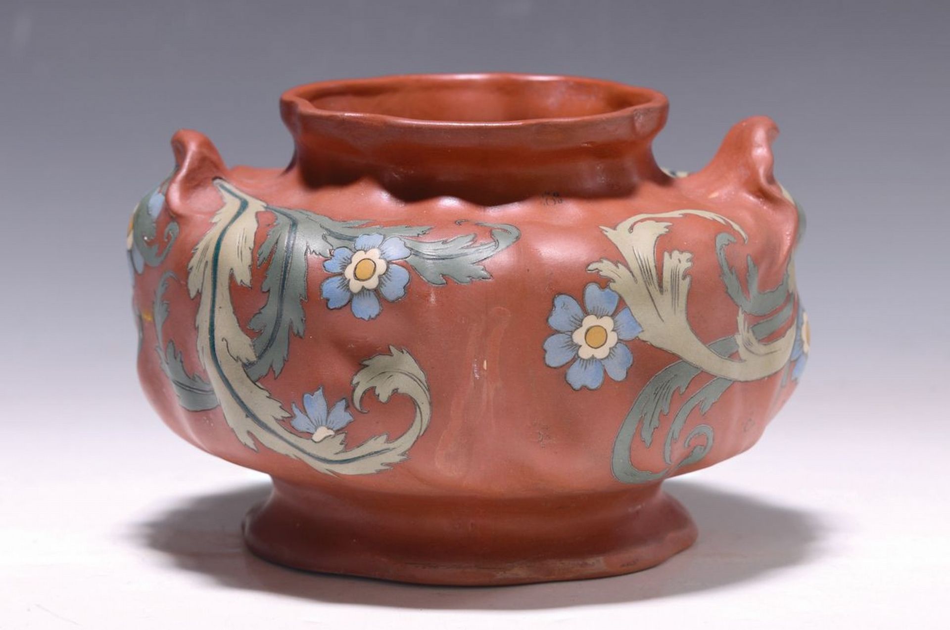 Vase, Mettlach, Villeroy & Boch, um 1899,  roter