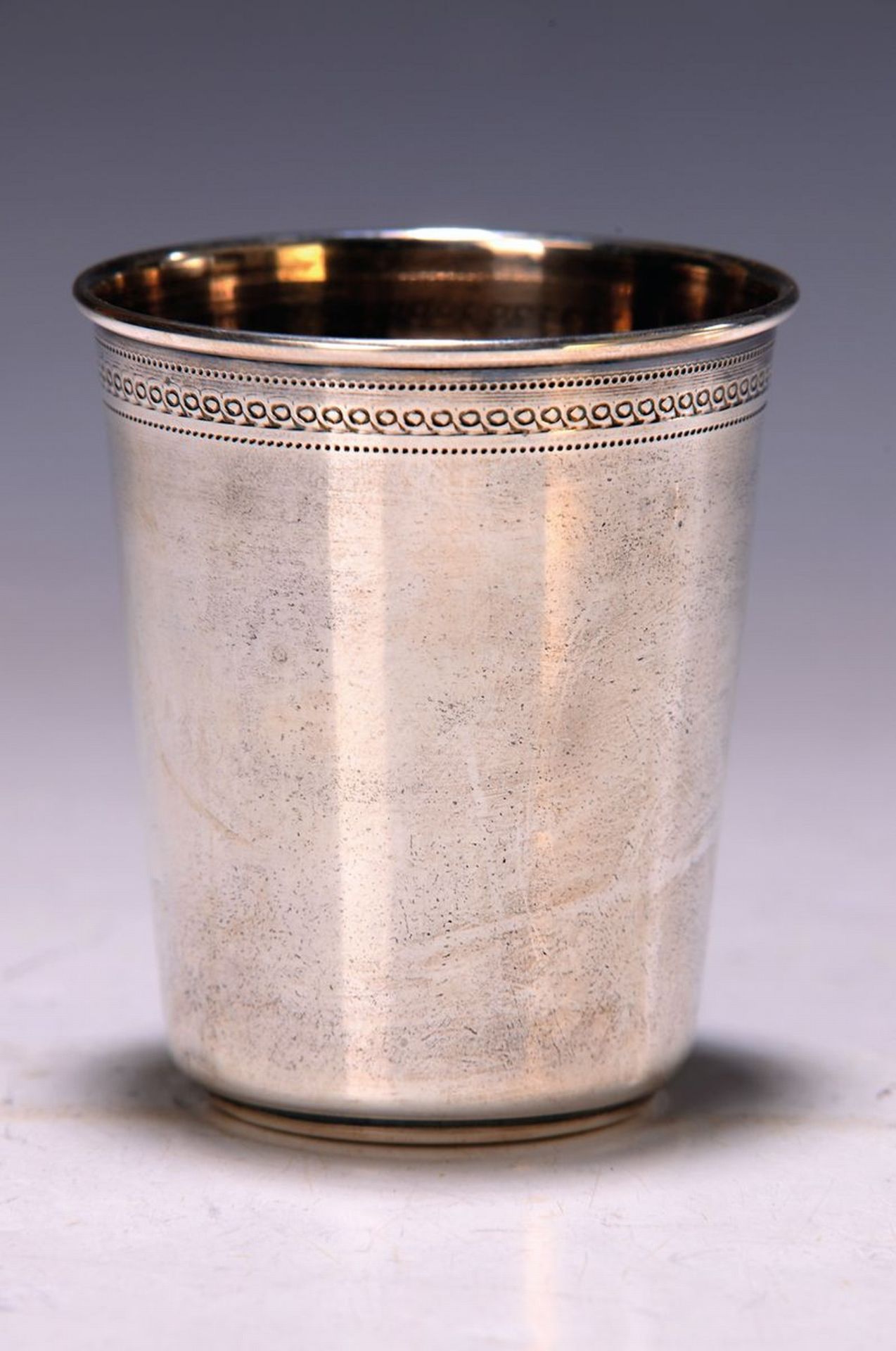 Silberbecher, deutsch, um 1880/90,  900er Silber,