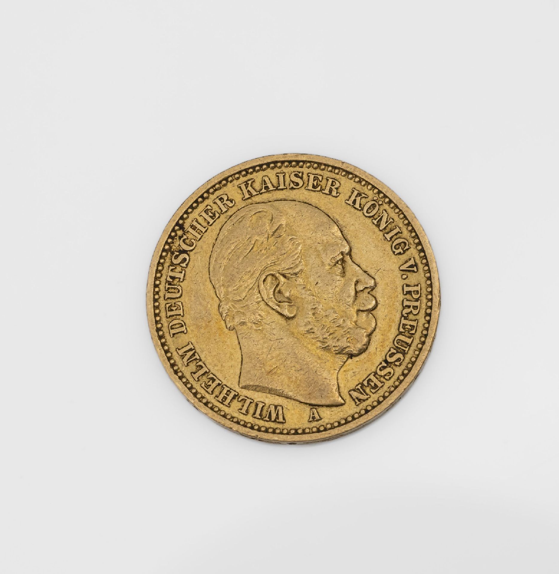 Goldmünze 20 Mark Deutsches Reich 1883, Wilhelm