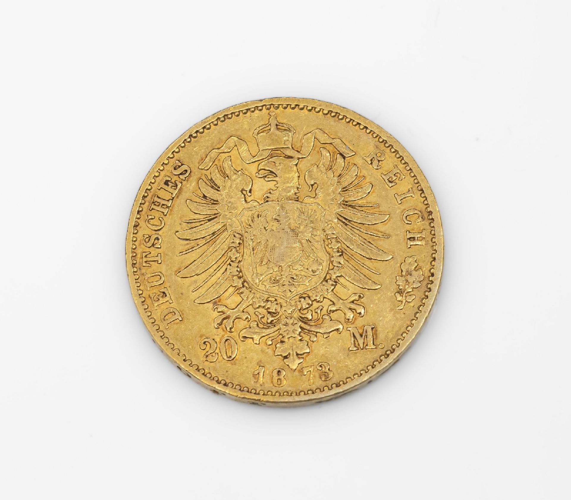 Goldmünze 20 Mark Deutsches Reich 1873, Ludwig II. König - Image 2 of 2