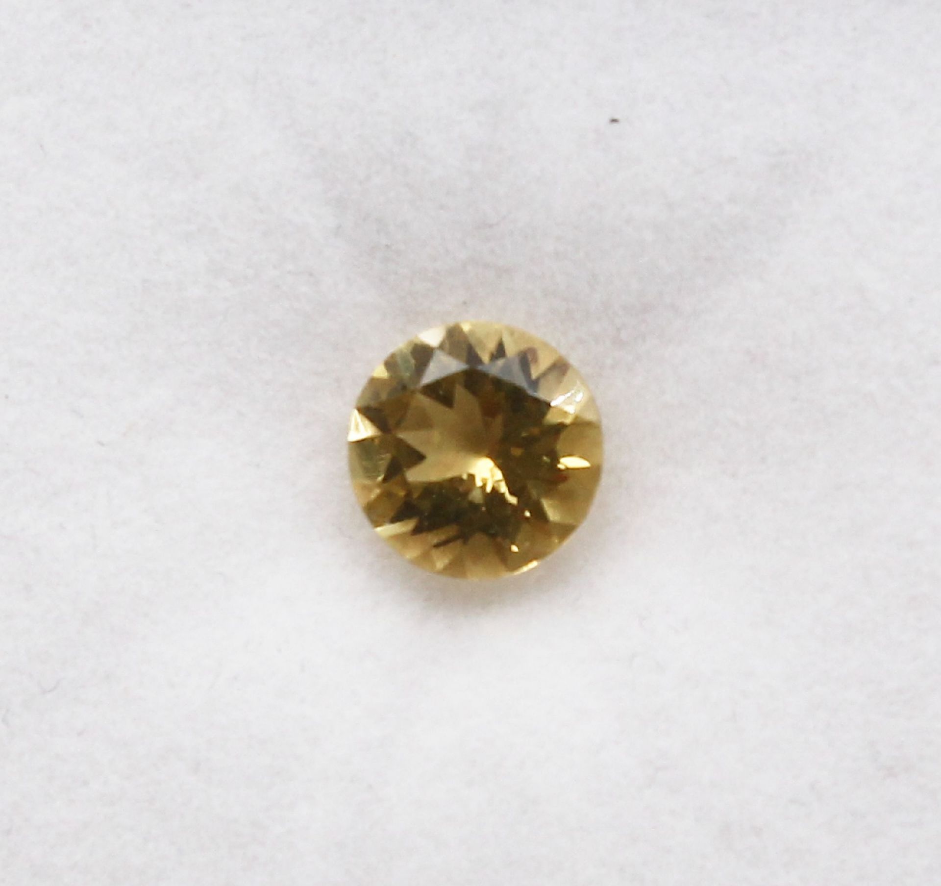 Loser facett. Beryll, 2.00 ct, gelb, rundfacett., ca. 9 - Image 4 of 4