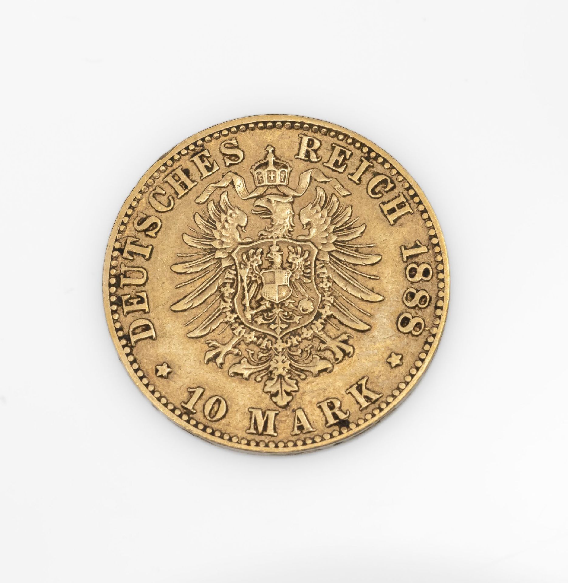 Goldmünze 10 Mark Deutsches Reich 1888, Karl König von - Image 2 of 2