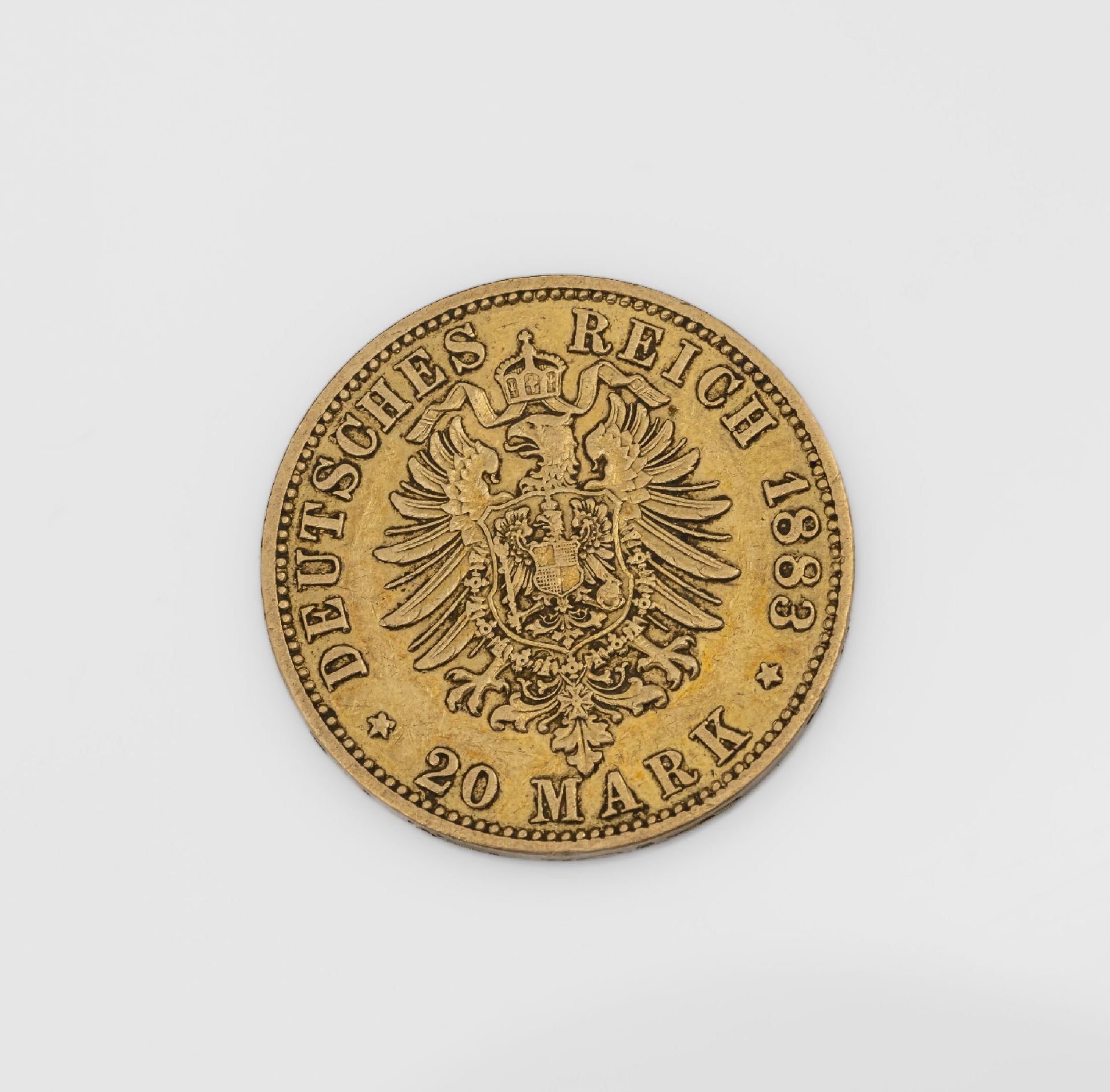 Goldmünze 20 Mark Deutsches Reich 1883, Wilhelm - Image 2 of 2