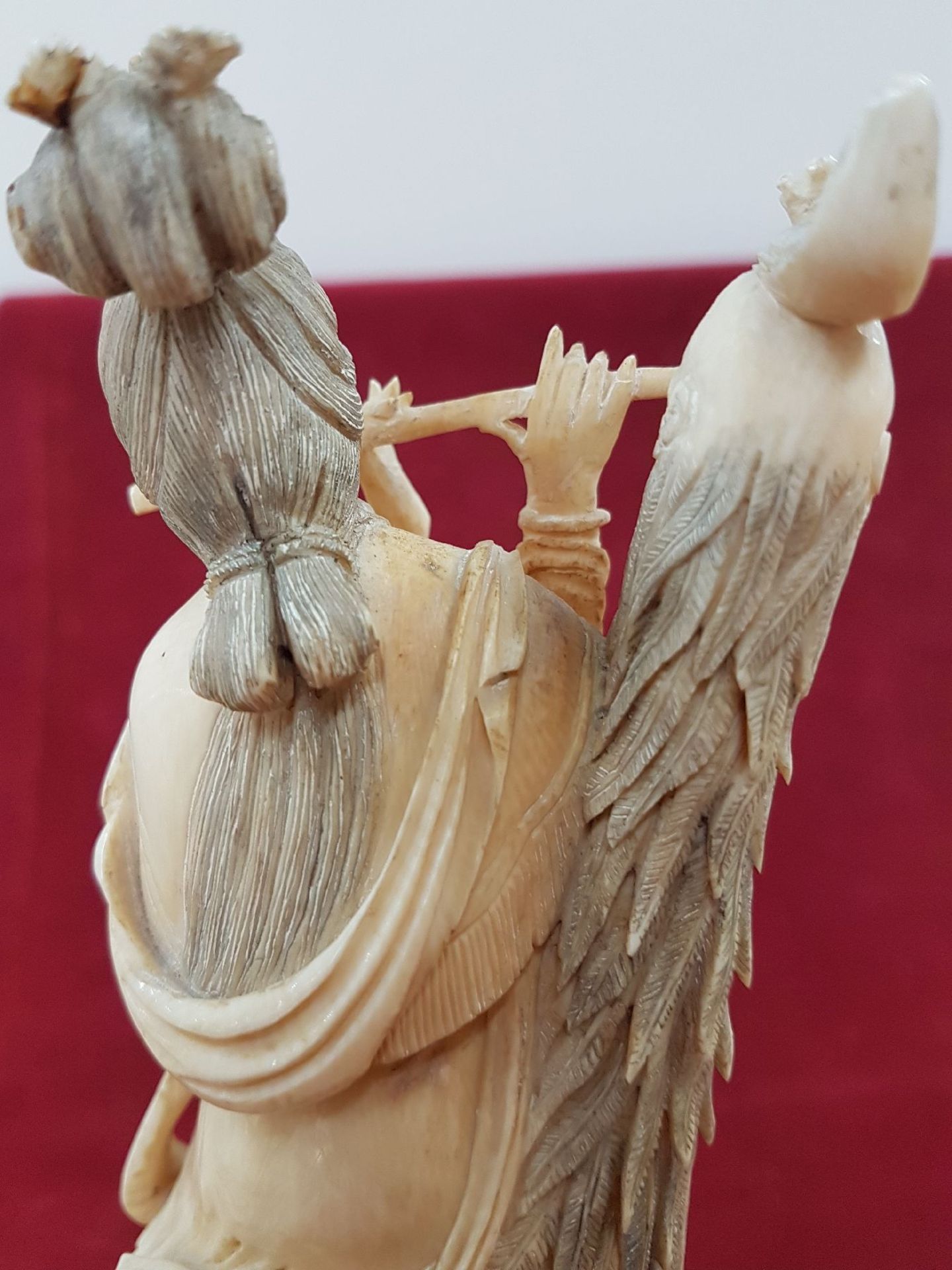 Paar große mythologische Elfenbeinfiguren aus - Image 15 of 18