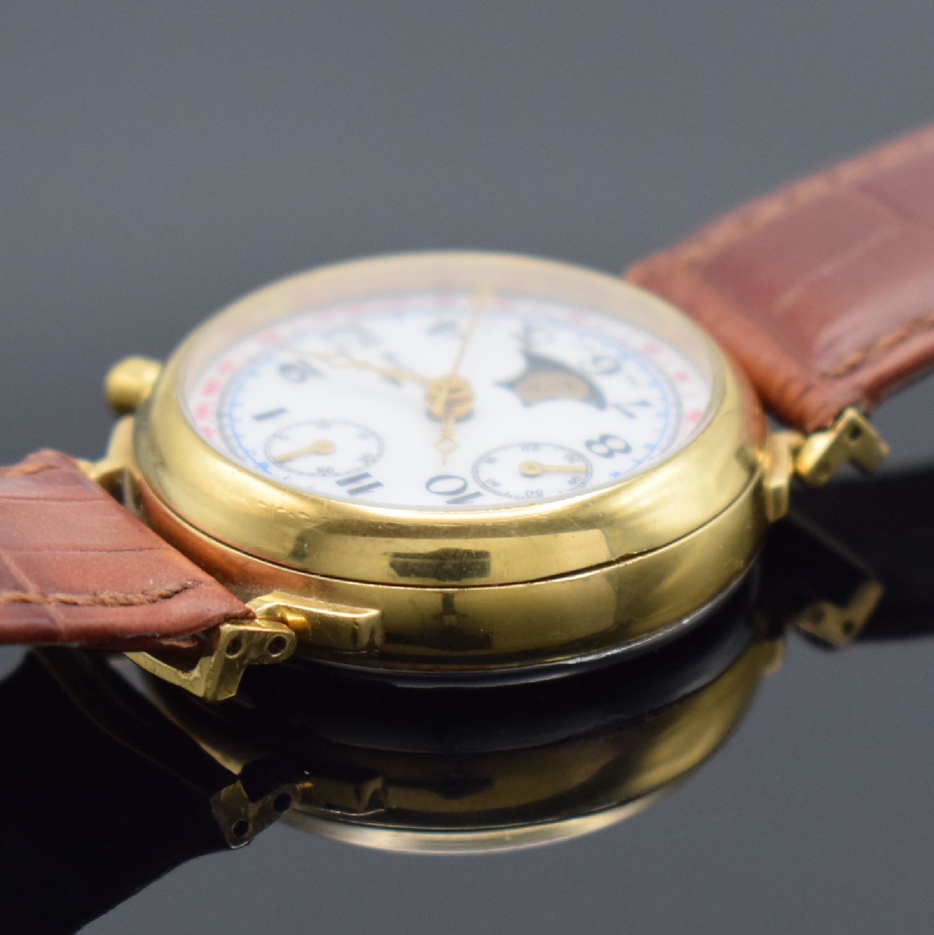 FORTIS vergoldete Herrenarmbanduhr mit Chronograph & - Image 4 of 6