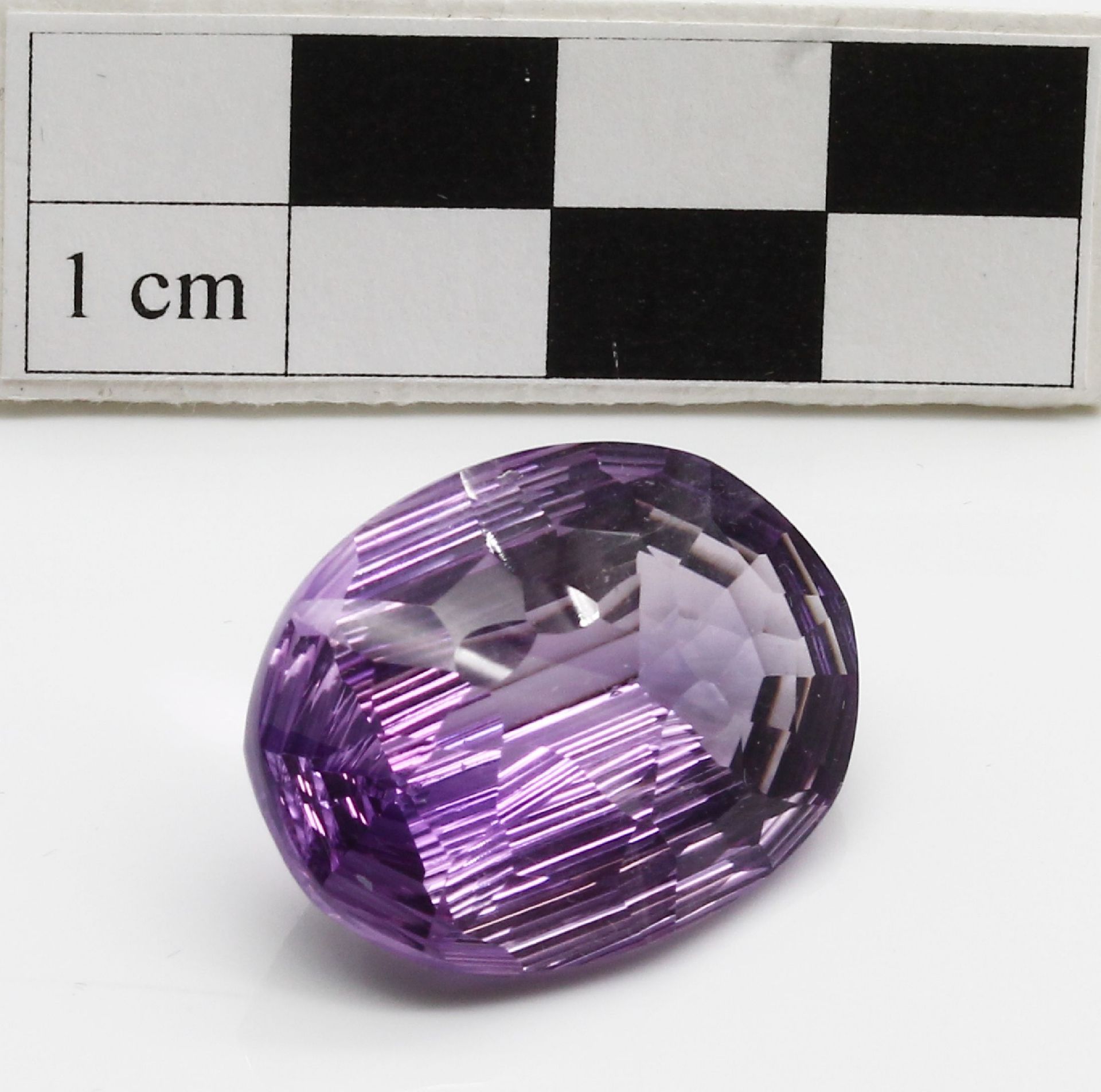 Loser Amethyst 29.17 ct, ovalfacett., mit ALGT-Expertise - Image 2 of 3