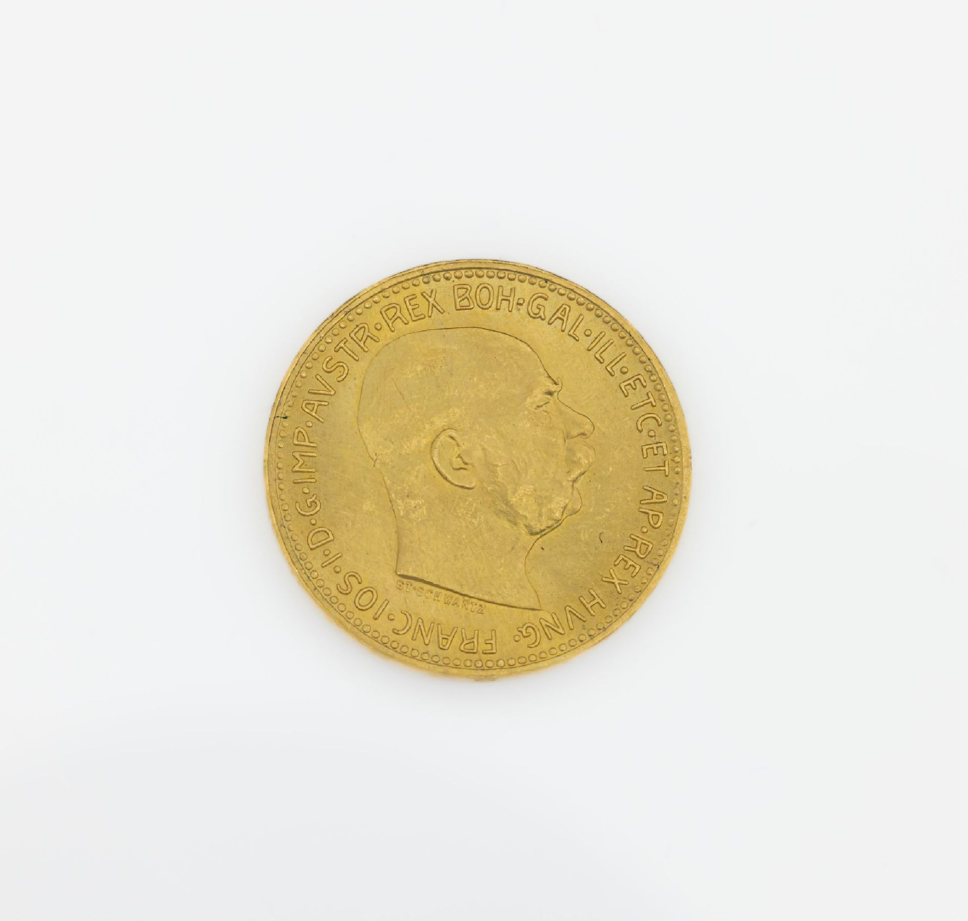 Goldmünze 20 Kronen Franz Josef von Österreich1915,