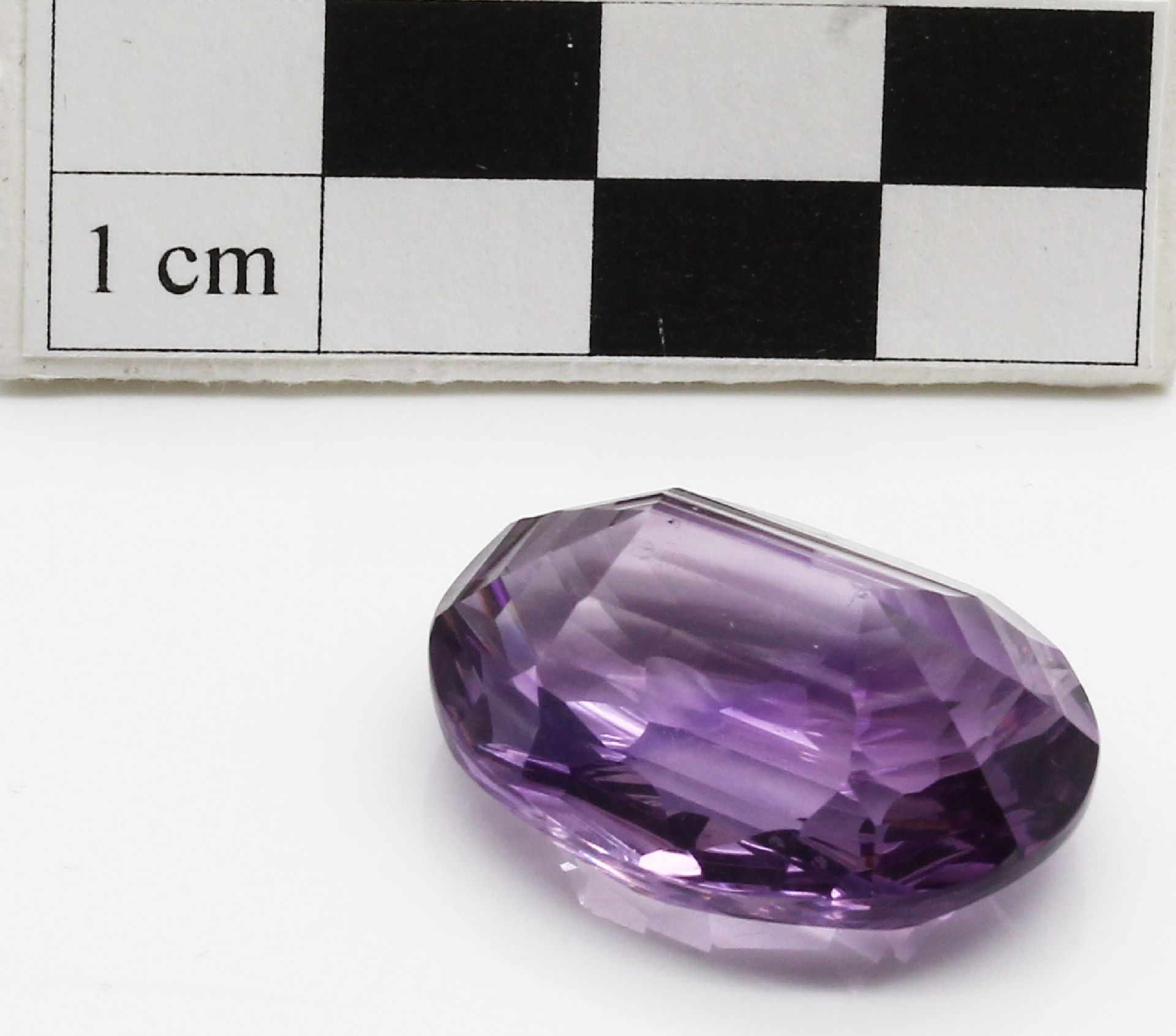 Loser Amethyst 29.17 ct, ovalfacett., mit ALGT-Expertise - Image 3 of 3