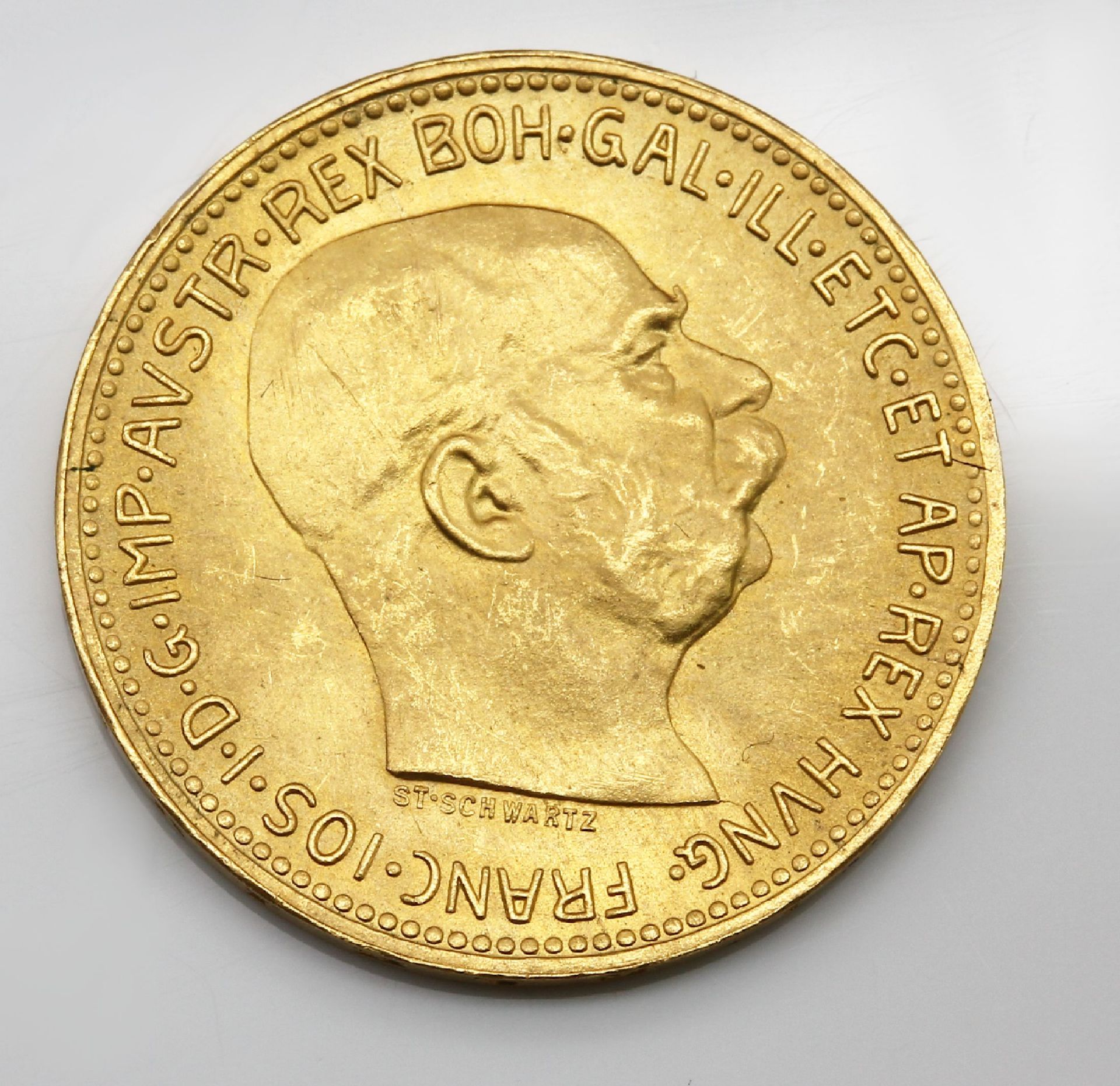 Goldmünze 20 Kronen Franz Josef von Österreich1915, - Image 3 of 3