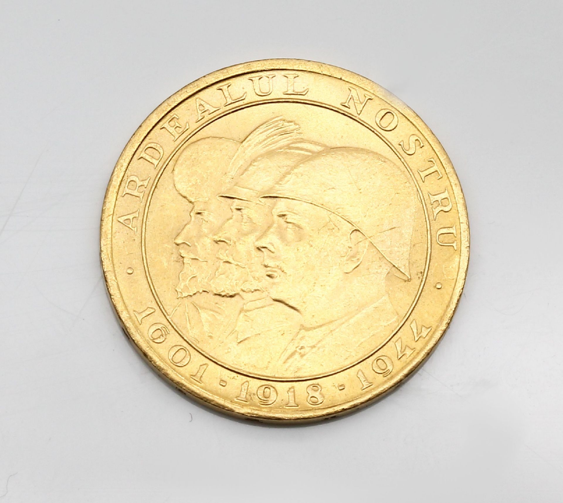 20 Lei Goldmünze 1918, Rumänien, 1944, Mihai l., - Image 2 of 3