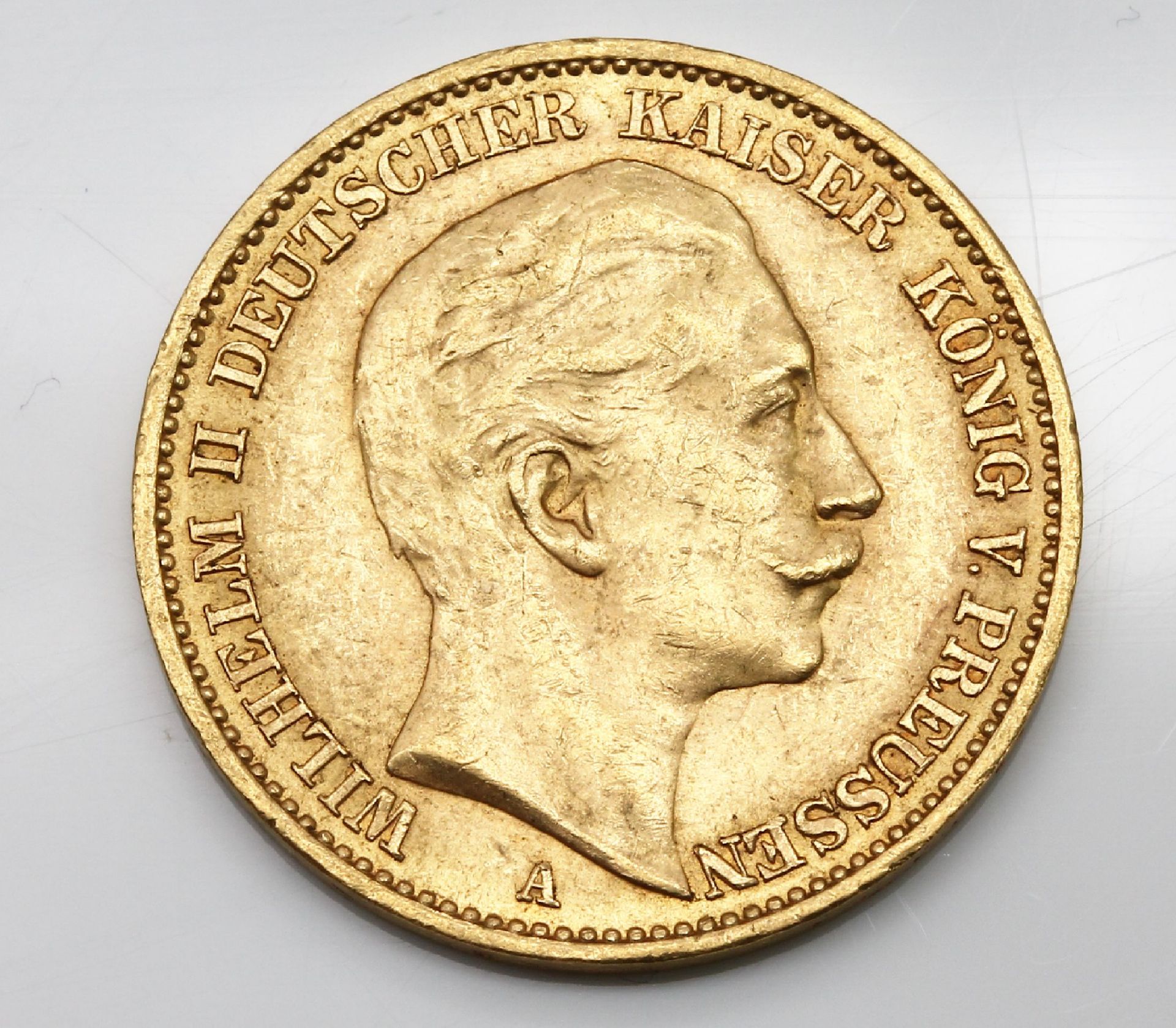 Goldmünze 20 Mark Deutsches Reich 1911, Wilhelm II - Image 3 of 3