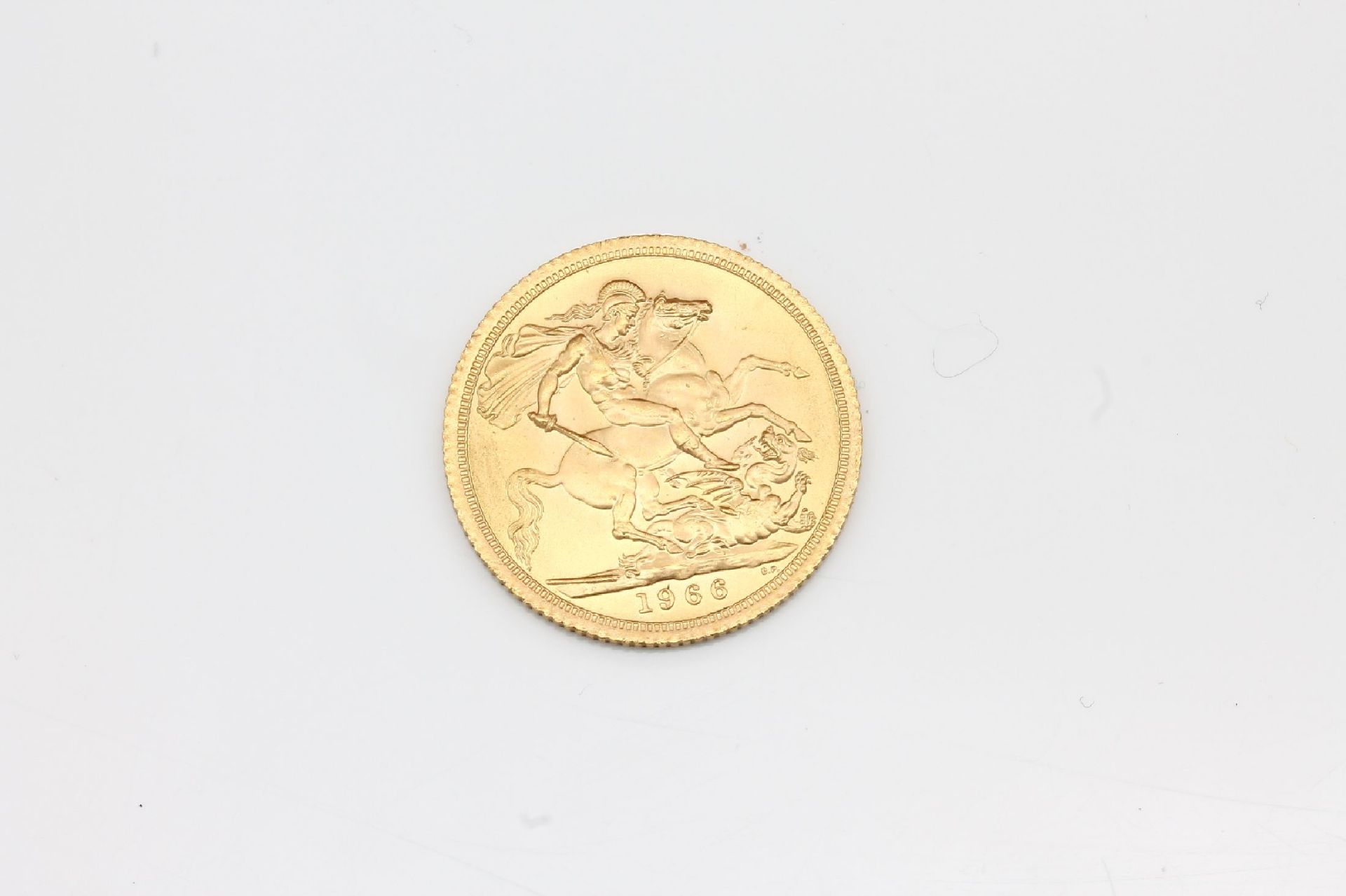 Goldmünze Sovereign, Großbritannien 1966, Elizabeth II., - Image 2 of 2