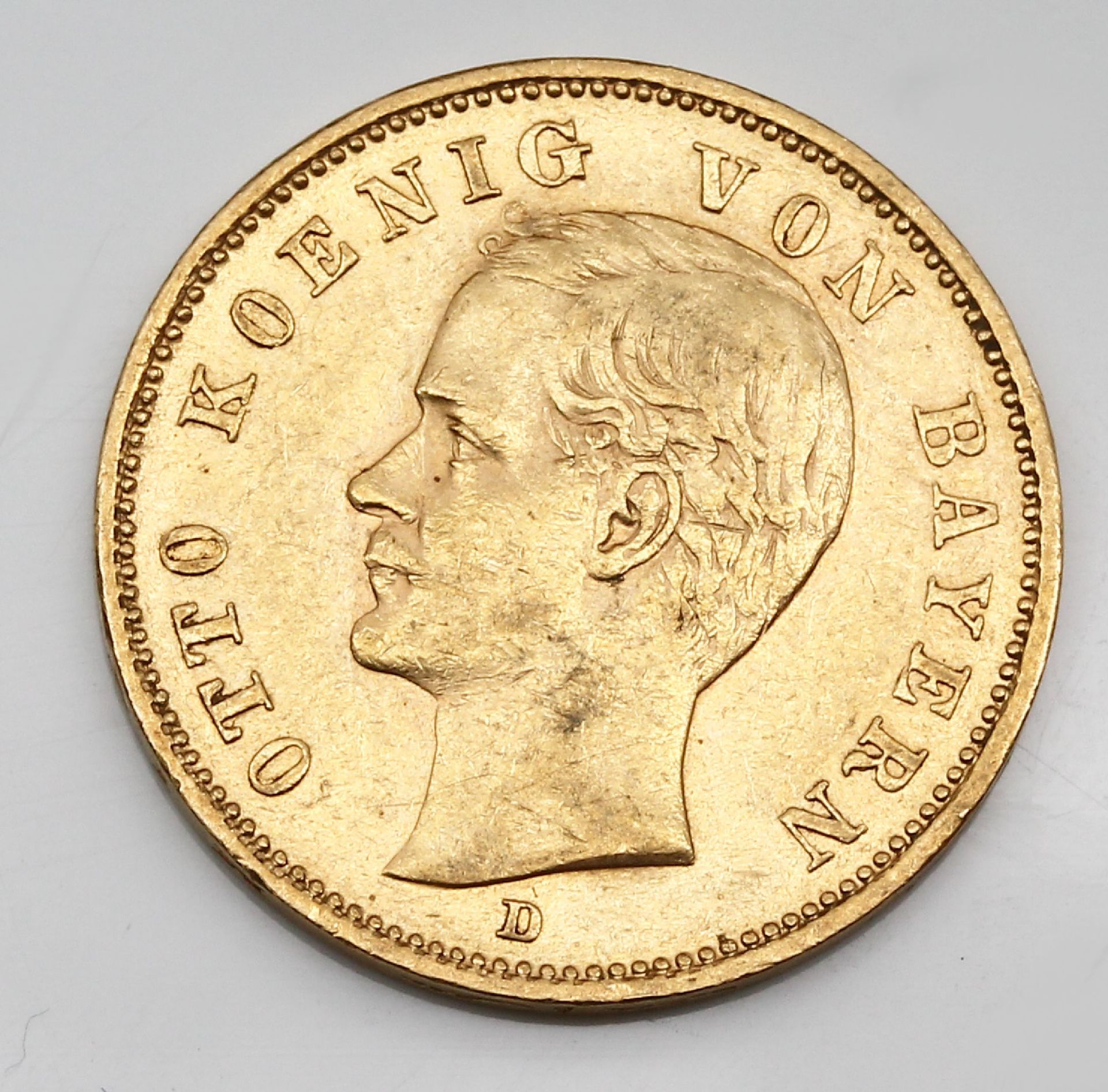 20 Mark Goldmünze 1900, Deutsches Reich, Otto König v. - Image 2 of 3