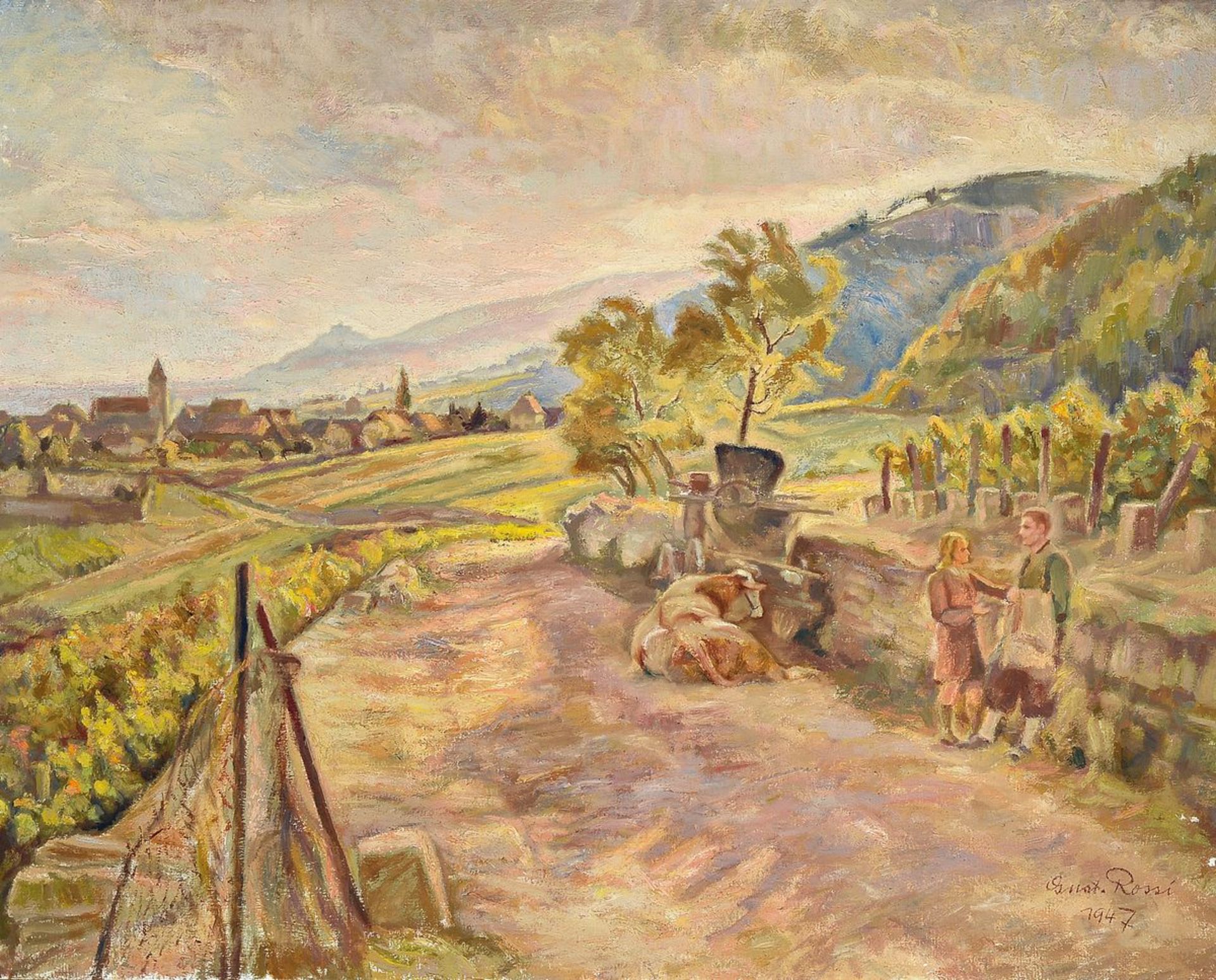 Gustav Rossi, 1898 Speyer-1976 Gimmeldingen, Landschaft