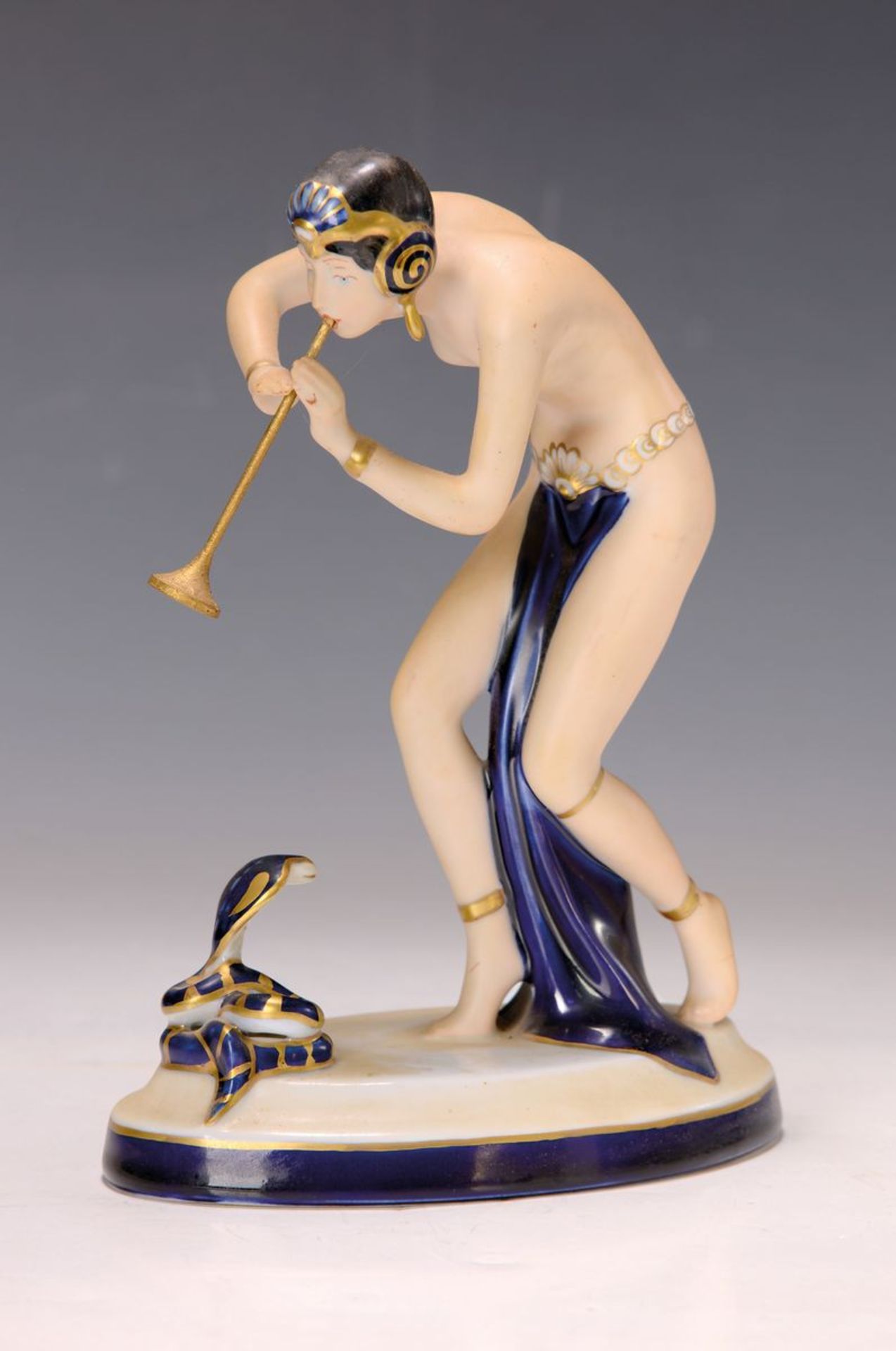 Porzellanfigur, Royal Dux, 1920er Jahre,