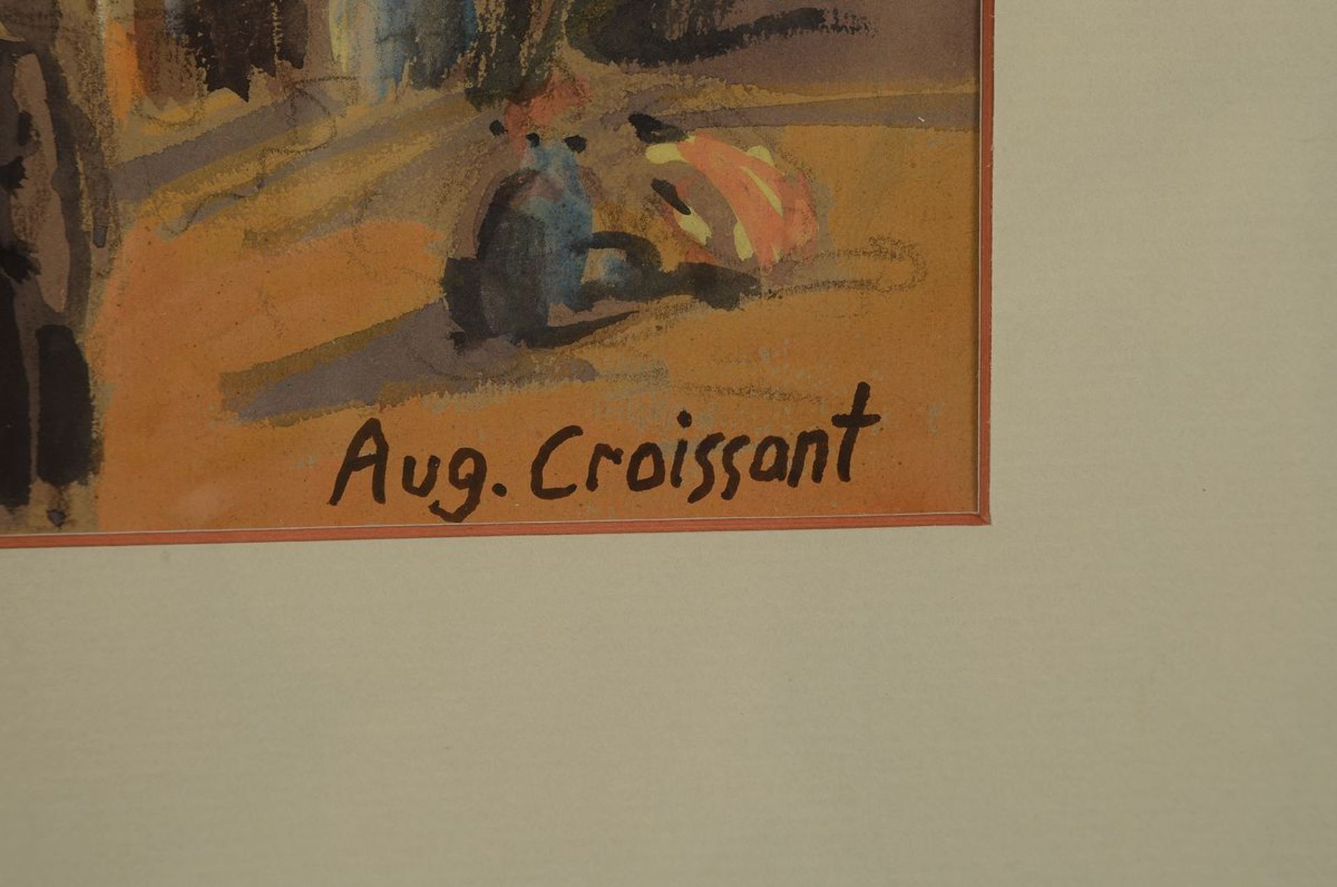 August Croissant, 1870 Edenkoben-1941 Landau, Ansicht aus - Image 2 of 3