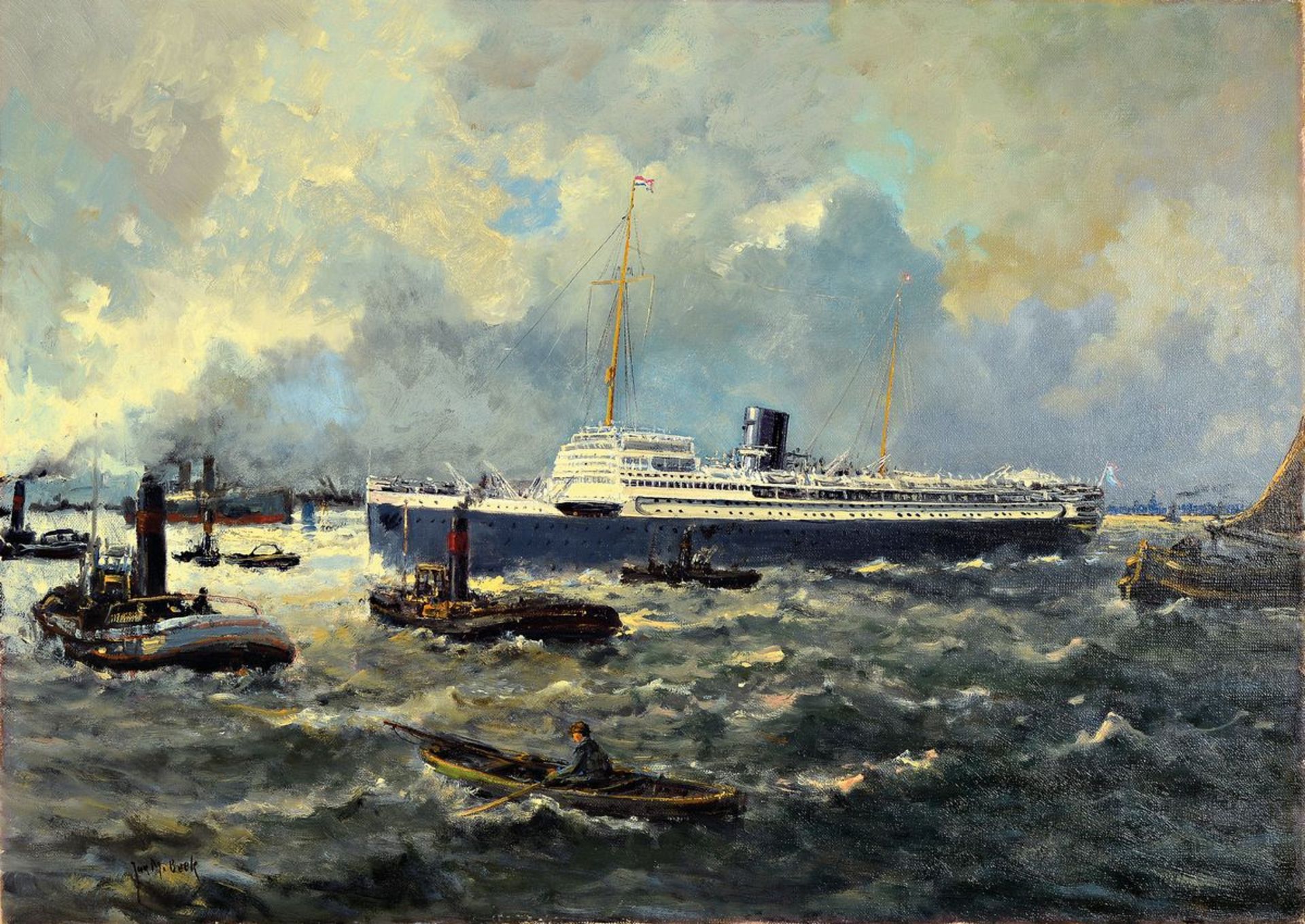 Juriaen Marinus van Beek, 1879-1965, Im Hafen von
