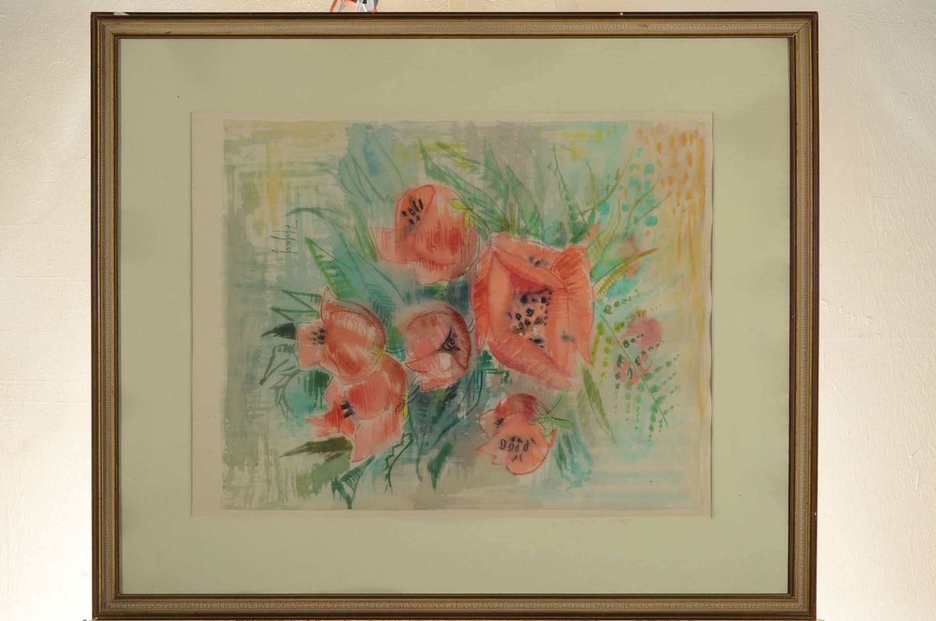 Willi Tschech, 1891 - 1975, Aquarell auf dünnem - Image 2 of 2