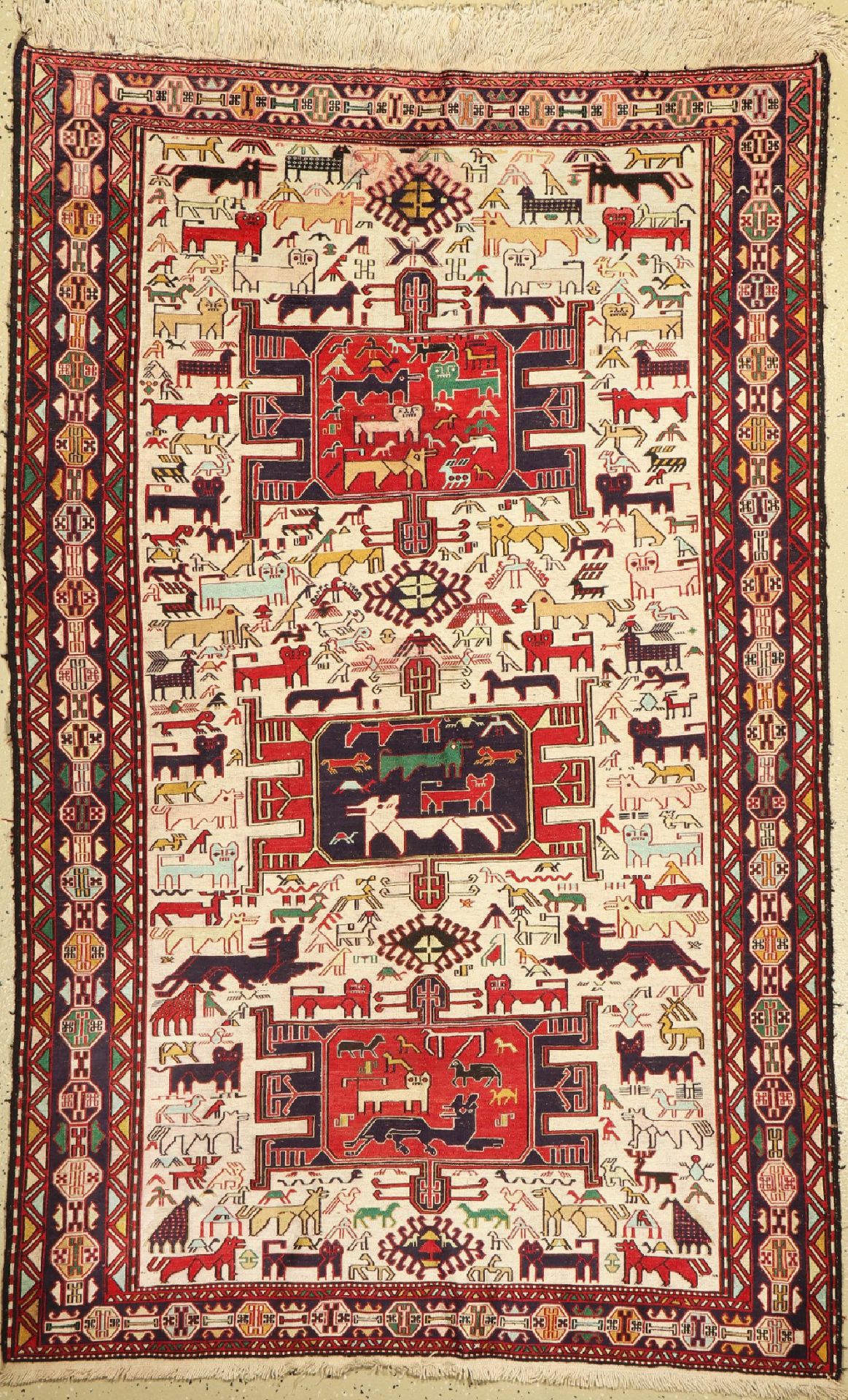 Sumakh, Persien, ca. 50 Jahre, Wolle mit Seide, ca.189 x