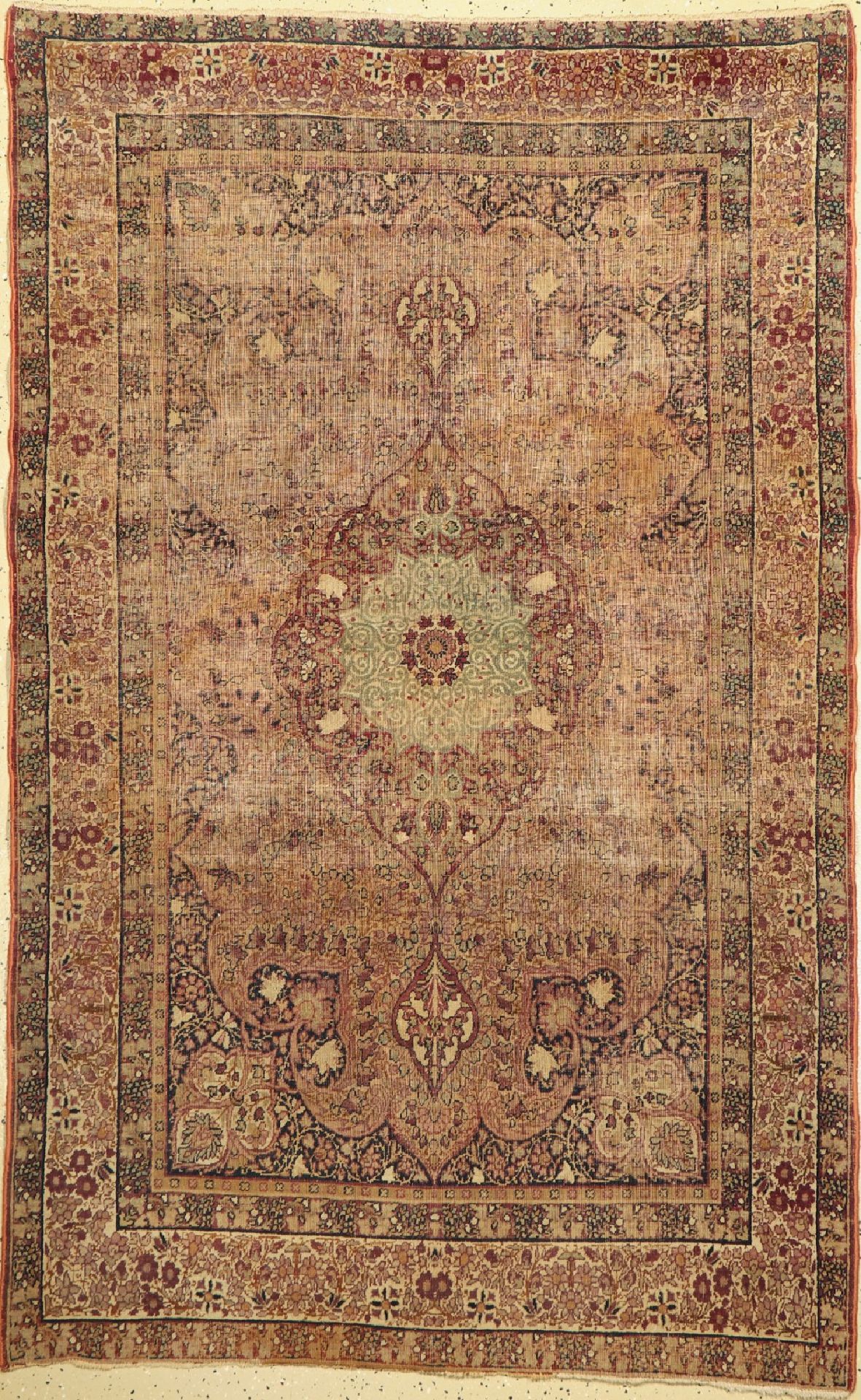 Antiker Kerman,   Persien, um 1900, Wolle aufBaumwolle,