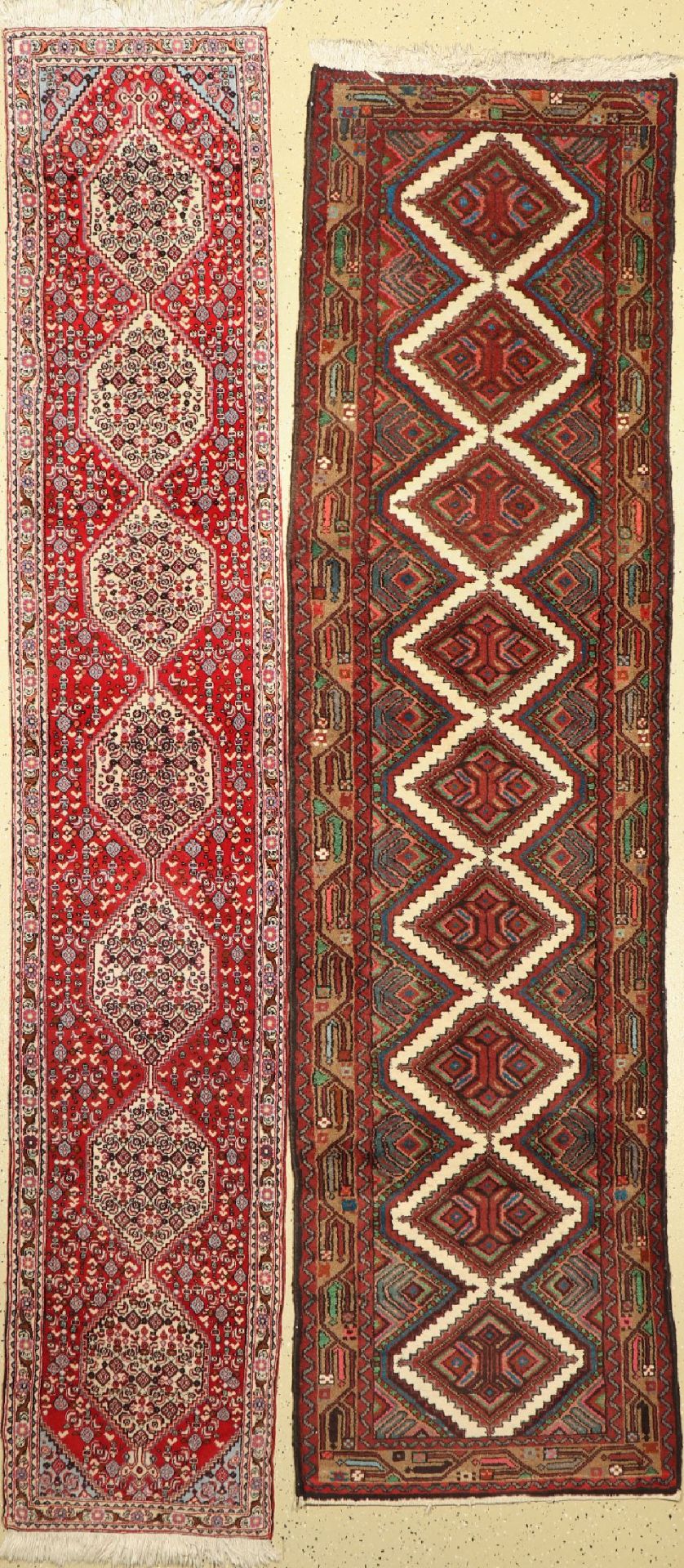 2 Lots(Senneh & Assadabad), Persien, ca. 50Jahre, Wolle
