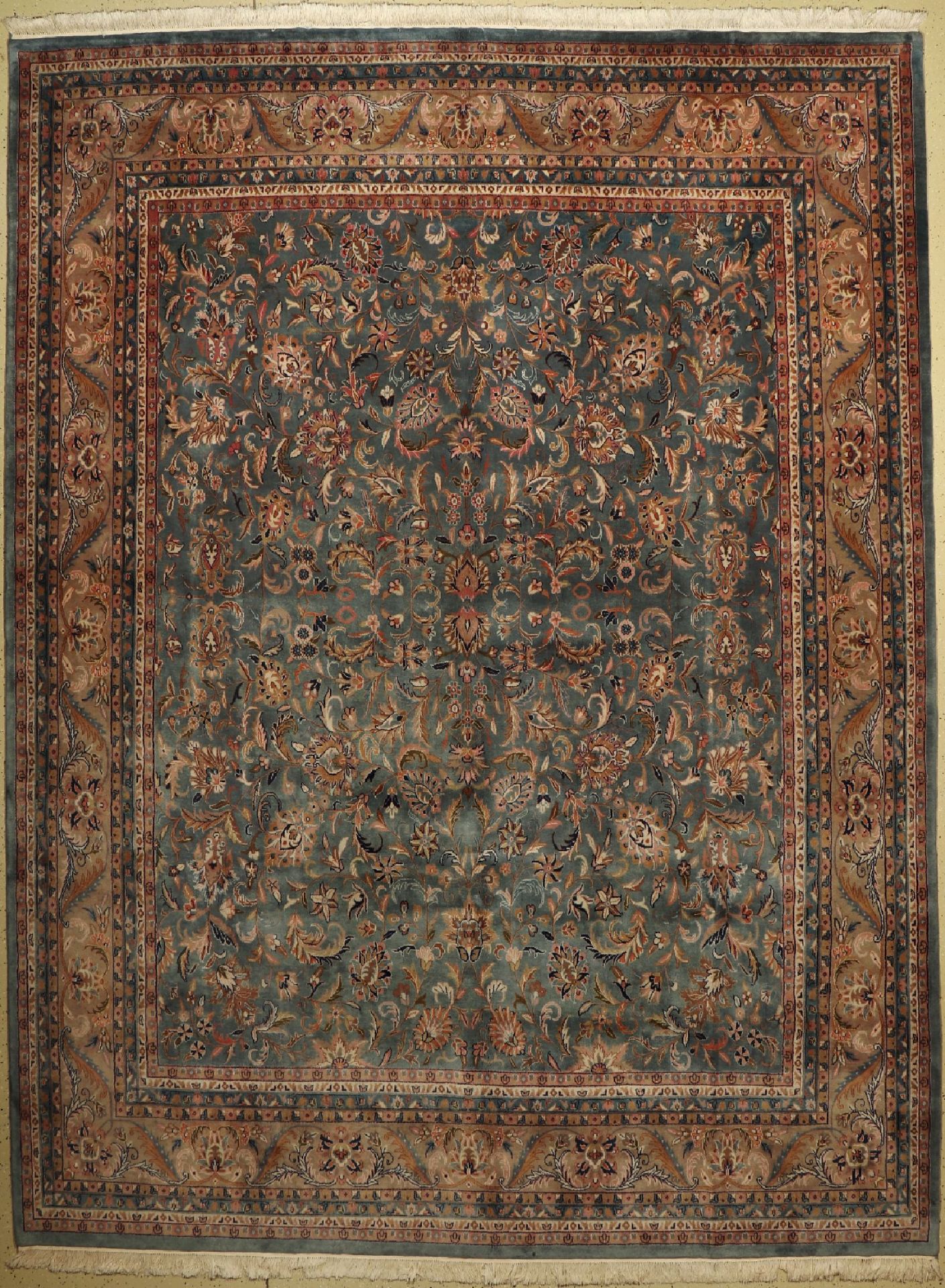 Sarogh fein, Indien, ca. 40 Jahre, Korkwolle, ca. 392 x