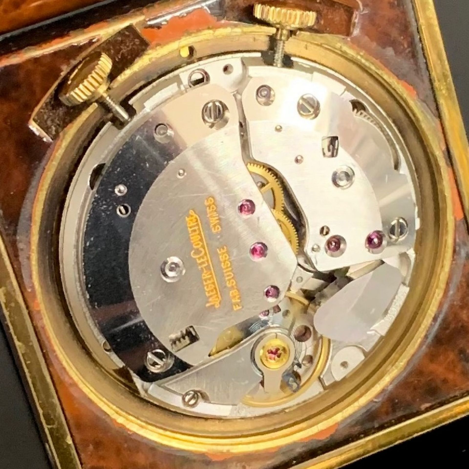 Jaeger-LeCoultre kleiner Reisewecker im vergoldetem - Bild 6 aus 8