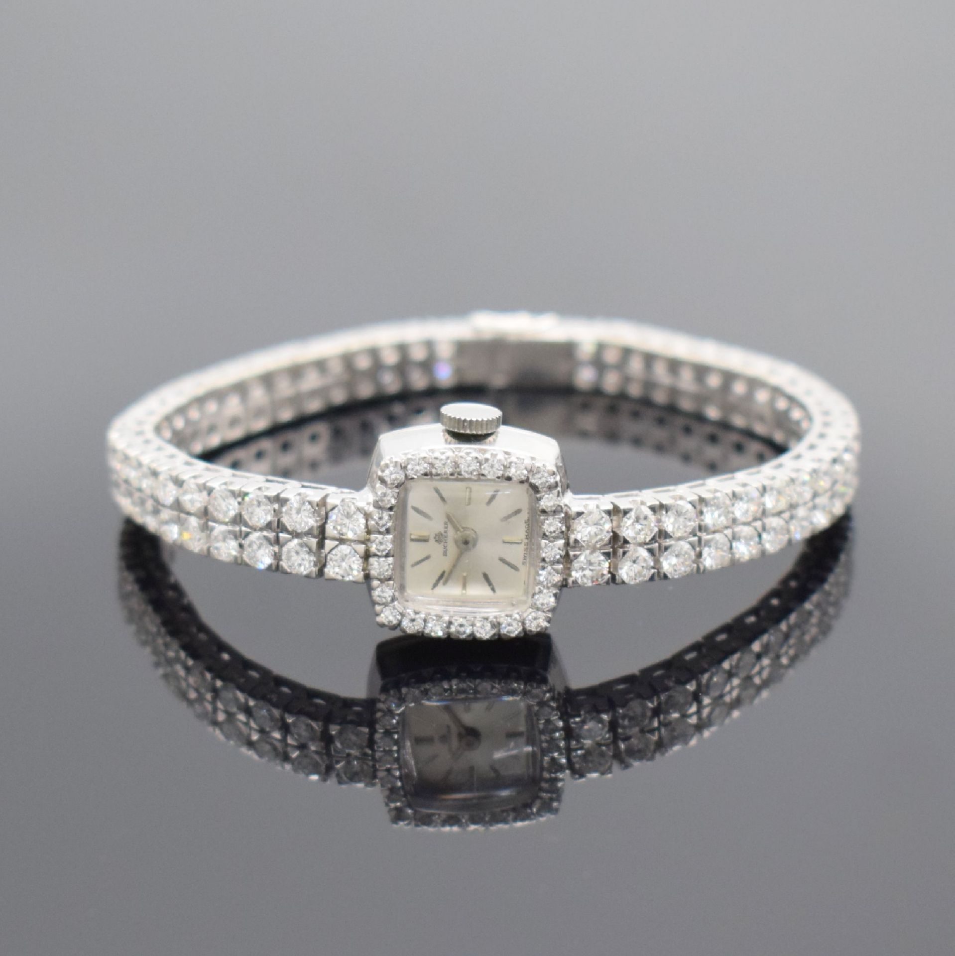 BUCHERER feine, mit ca. 10 ct Brillanten besetzte