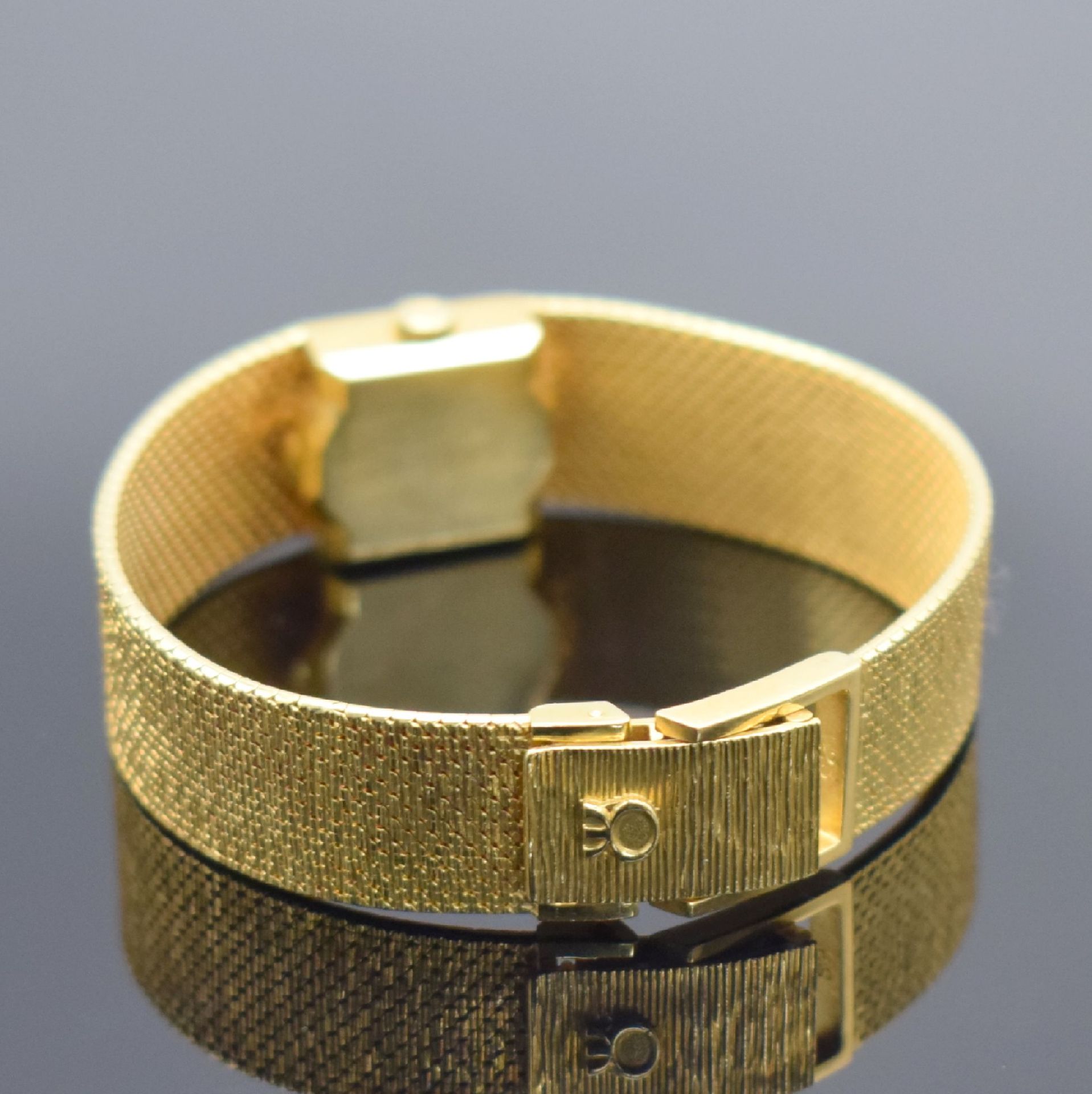 MILUS Damenarmbanduhr in GG 750/000,  Schweiz um 1960, - Bild 3 aus 6