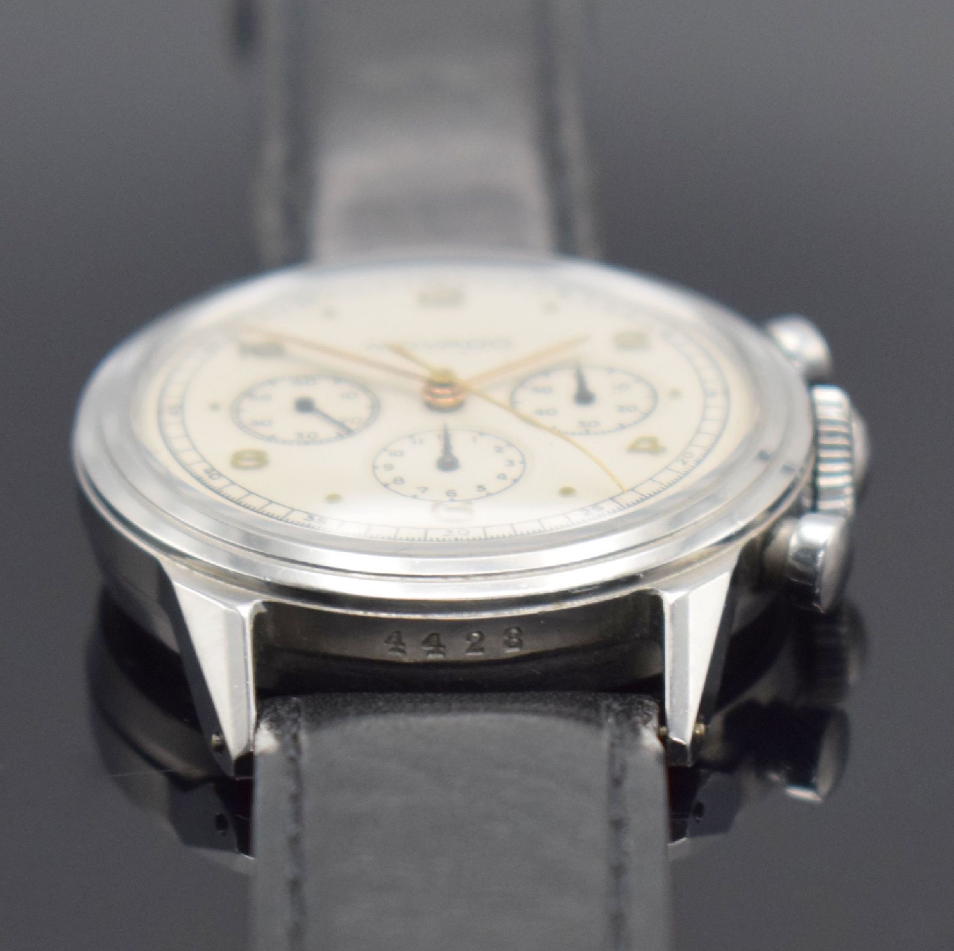 MOVADO Chronograph in Stahl mit Kaliber 90, Schweiz um - Image 4 of 7