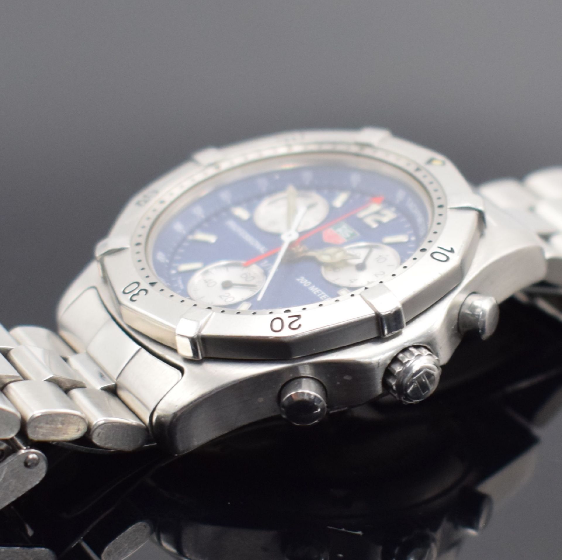 TAG HEUER Professional Armbandchronograph in Stahl - Image 4 of 5